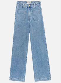 Pantalons droit Jean - ATLANTY - 98-brut femme marron