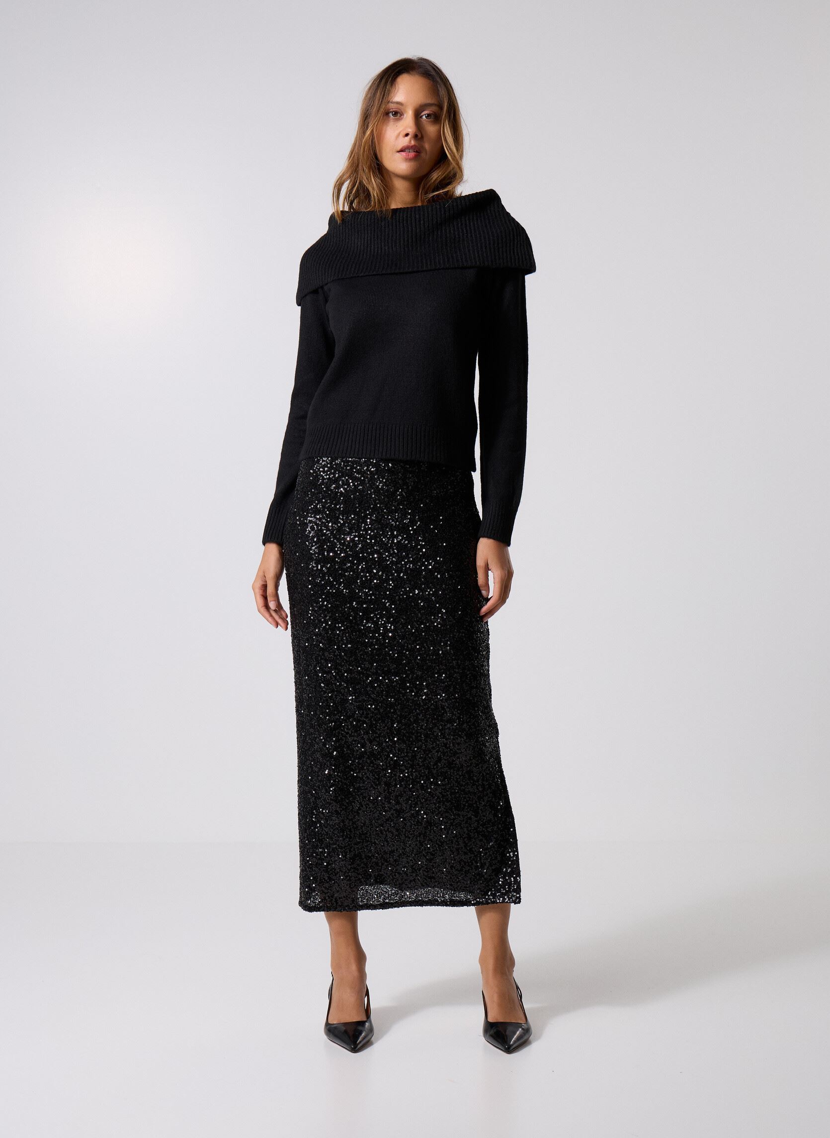 Pulls MONBARDOT femme noir MADE BY Pulls MONBARDOT femme noir JET BLACK