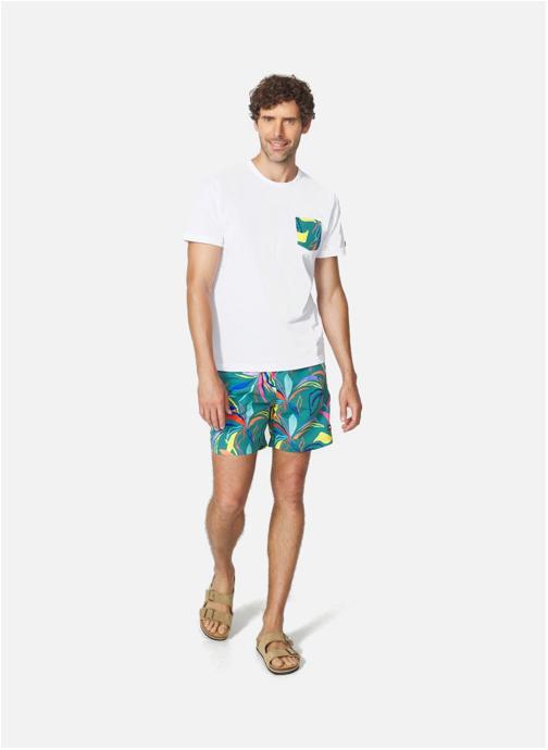 TBS Tee-shirts T-shirt manches courtes VIVIEN NAVY homme blanc