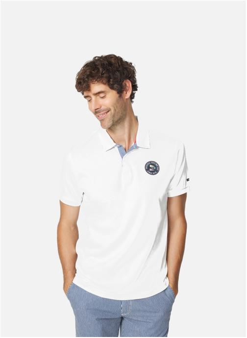 TBS Polos Polo manches courtes VOLDAPOL ARCTIQUE homme blanc