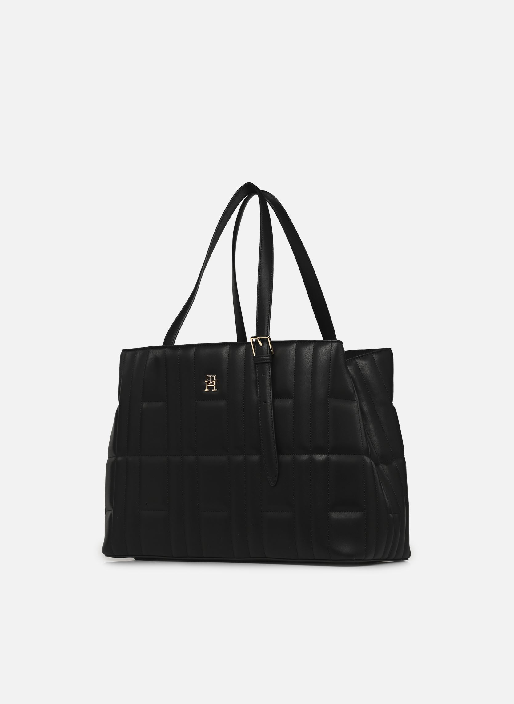 Grote winkelzak TH FEMININE TOTE dames zwart Tommy Hilfiger Grote winkelzak TH FEMININE TOTE dames zwart Black