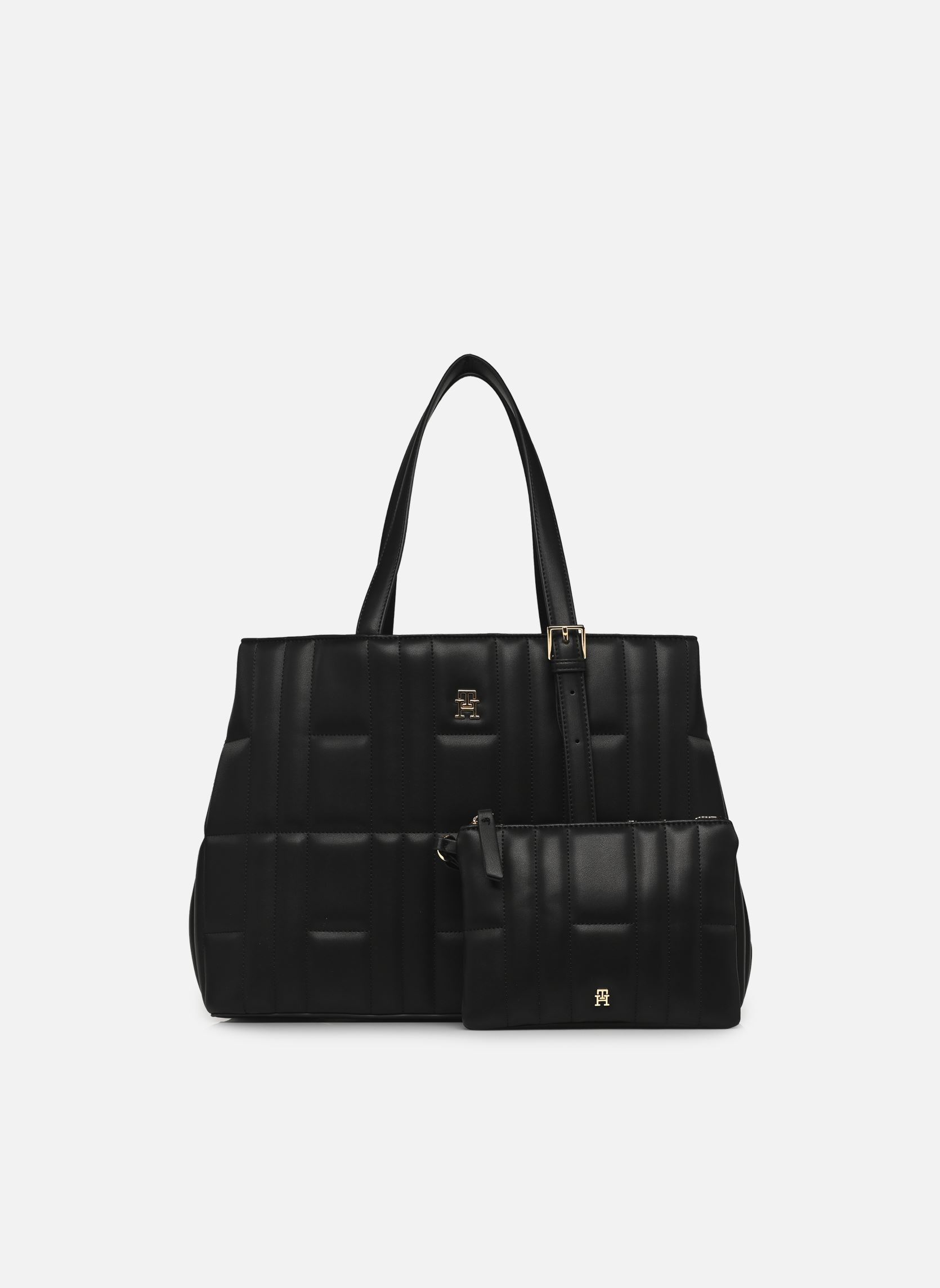 Grote winkelzak TH FEMININE TOTE dames zwart Tommy Hilfiger Grote winkelzak TH FEMININE TOTE dames zwart Black