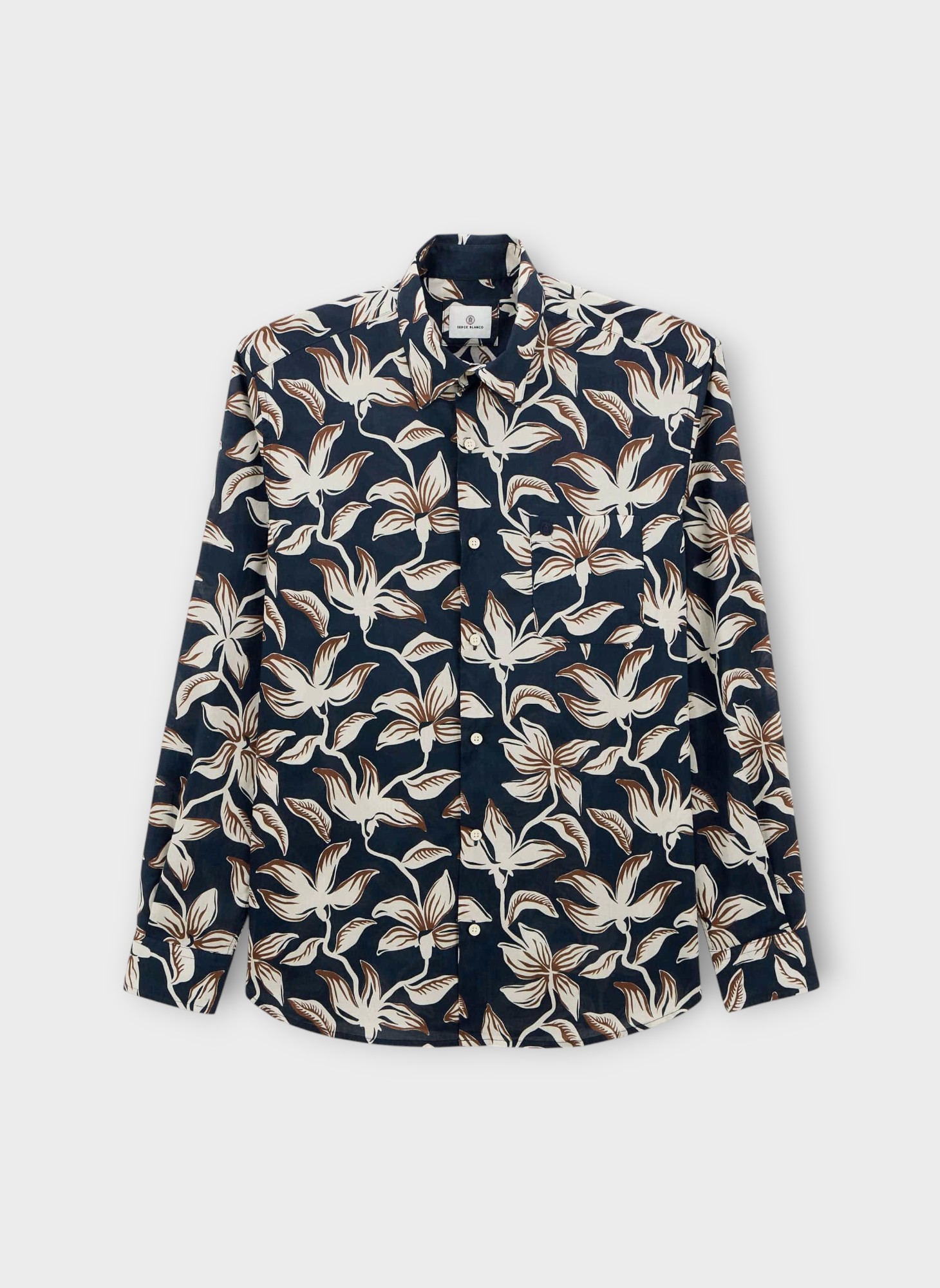Chemises Charles homme bleu Serge Blanco Chemises Charles homme bleu Bleu foncé