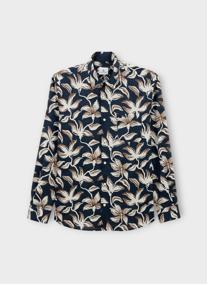 Chemises Charles homme bleu Serge Blanco Chemises Charles homme bleu Bleu foncé