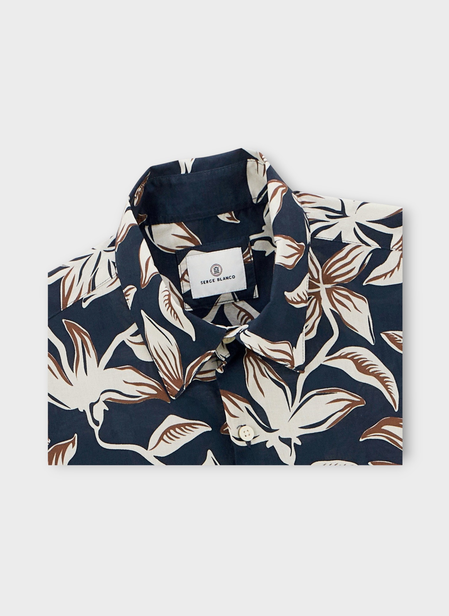 Chemises Charles homme bleu Serge Blanco Chemises Charles homme bleu Bleu foncé