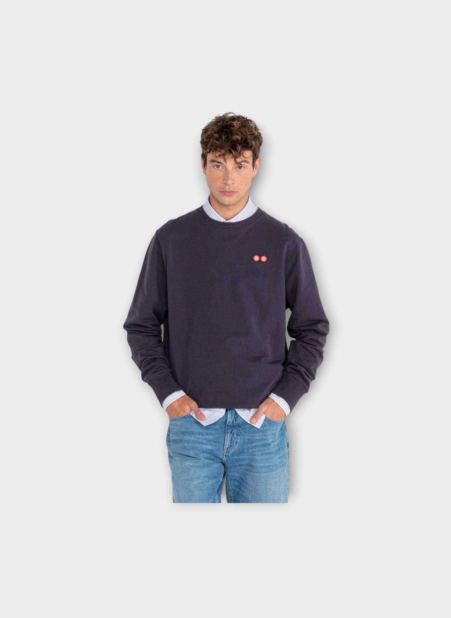 Chemises Charles homme bleu Serge Blanco Chemises Charles homme bleu Bleu ciel