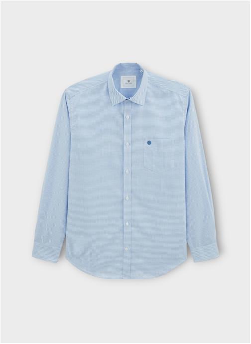 Serge Blanco Chemises Clément homme bleu