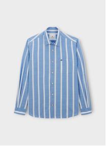 Chemises Charles homme bleu Serge Blanco Chemises Charles homme bleu Bleu