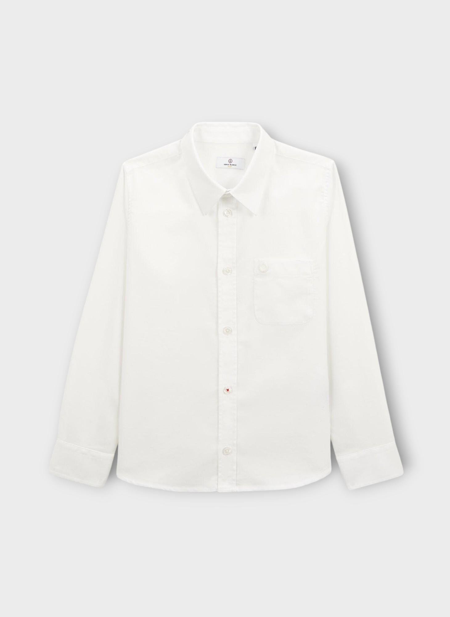 Chemises Chemise ML garçon blanc Serge Blanco Chemises Chemise ML garçon blanc Blanc