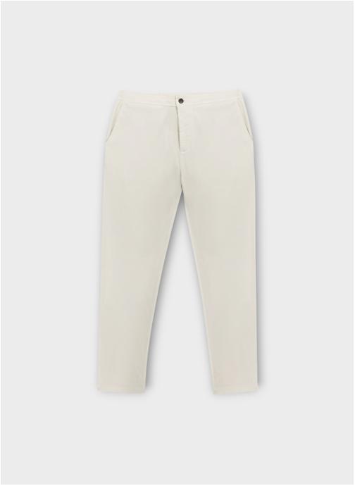Serge Blanco Pantalons droits beige