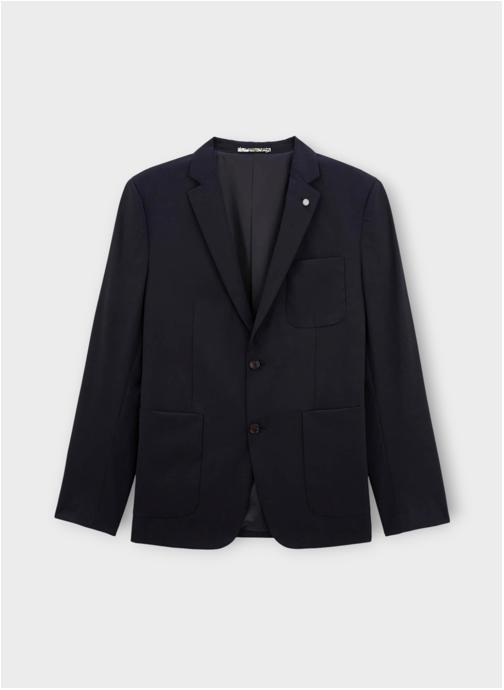 Serge Blanco Vestes de costume bleu