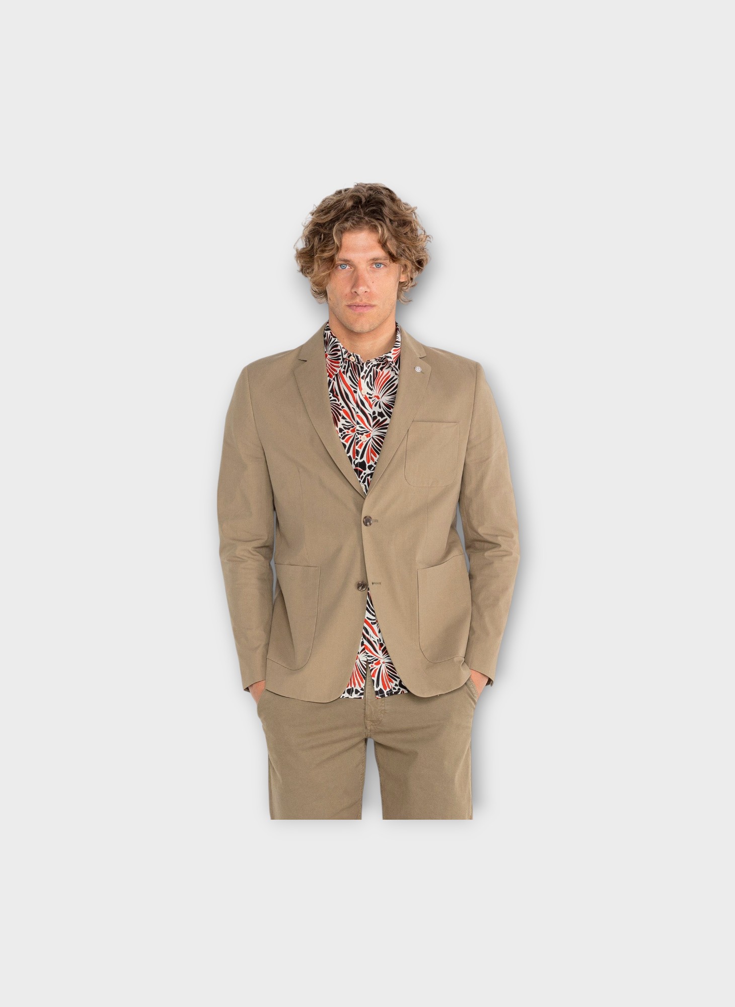 Vestes de costume Simonni homme vert Serge Blanco Vestes de costume Simonni homme vert Kaki