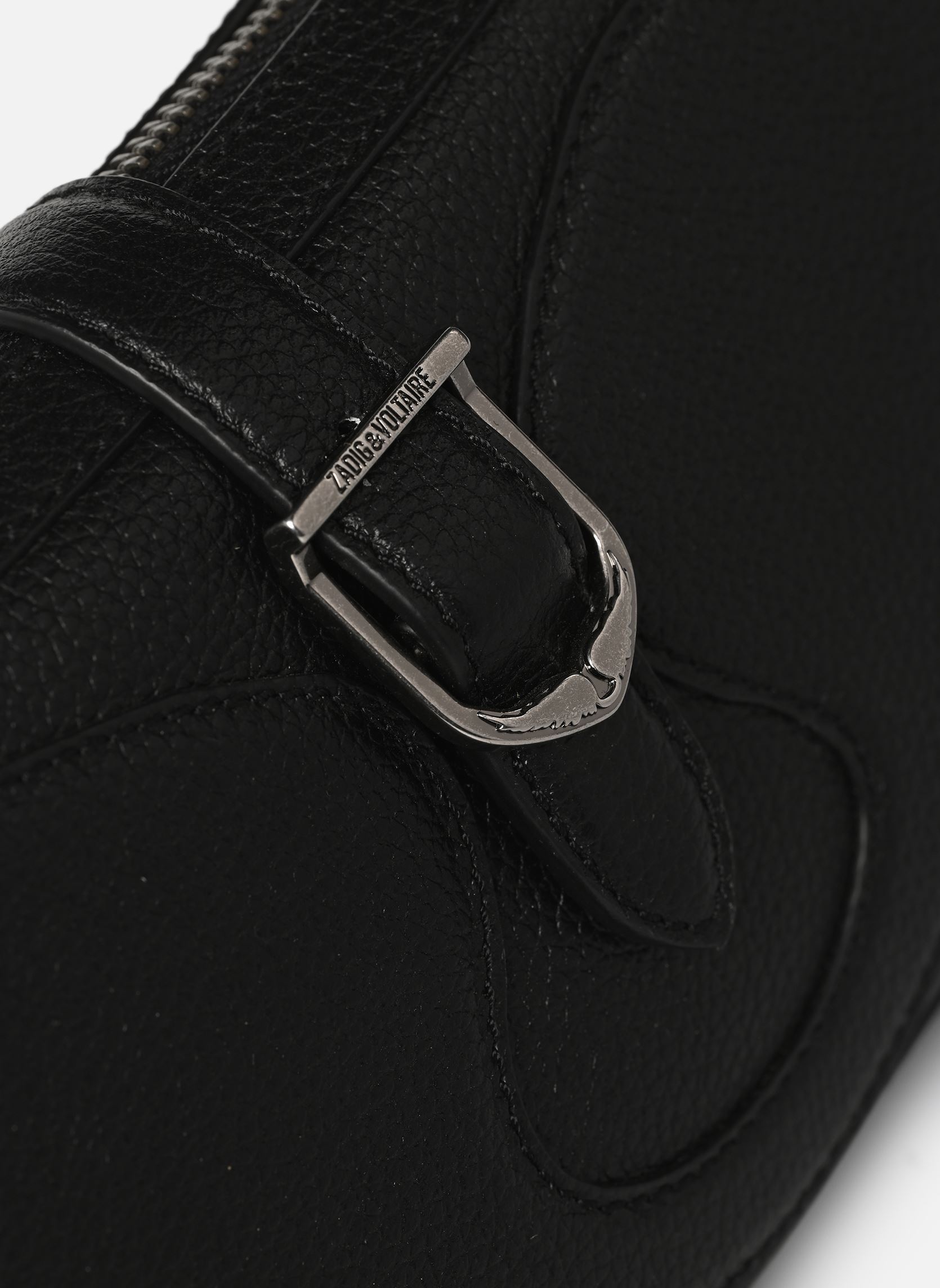 Schoudertassen Moonrise Grained Leather dames zwart Zadig & Voltaire Schoudertassen Moonrise Grained Leather dames zwart BLACK