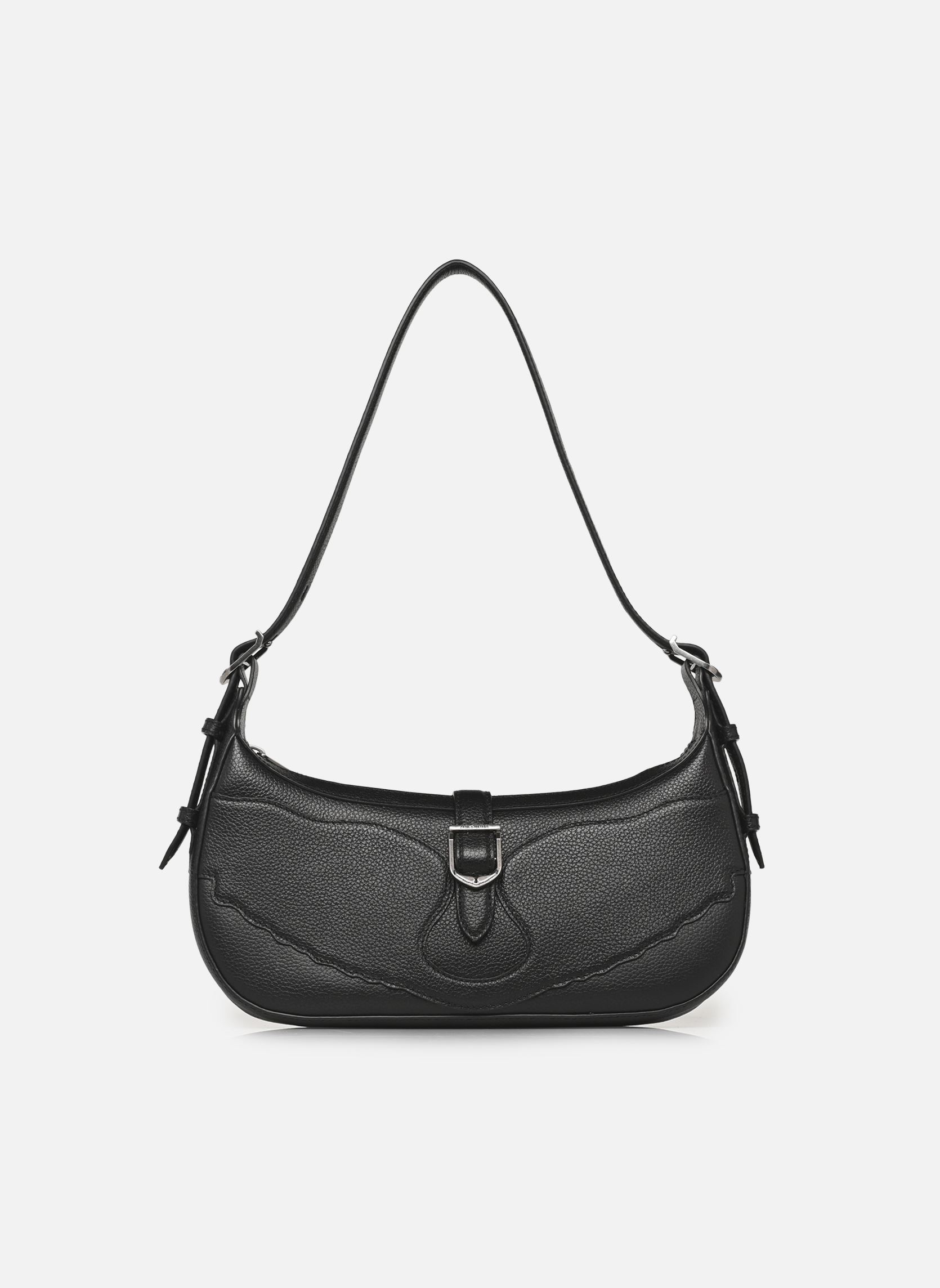 Schoudertassen Moonrise Grained Leather dames zwart Zadig & Voltaire Schoudertassen Moonrise Grained Leather dames zwart BLACK