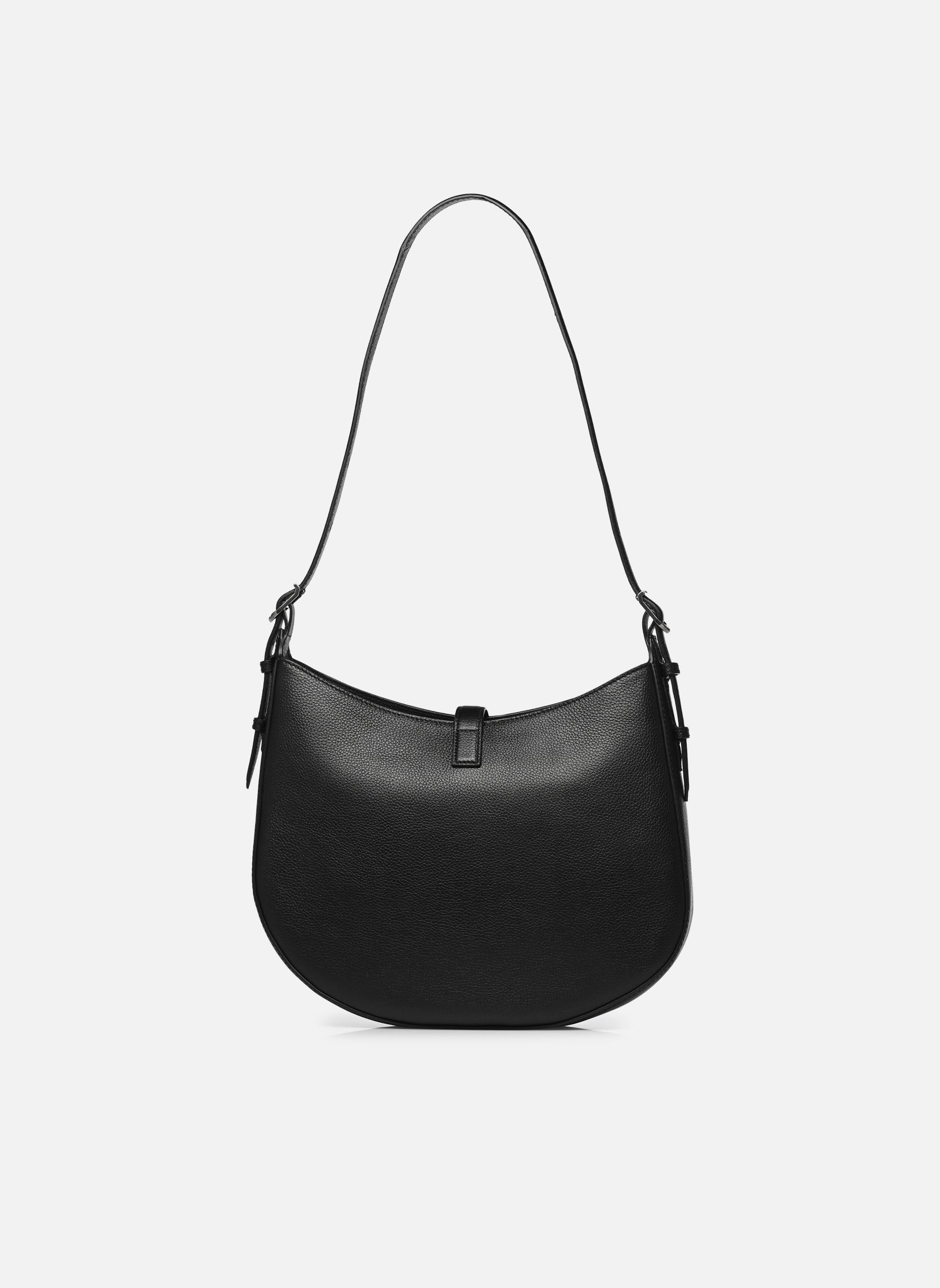 Schoudertassen Moonrise Hobo Grained Leather dames zwart Zadig & Voltaire Schoudertassen Moonrise Hobo Grained Leather dames zwart BLACK