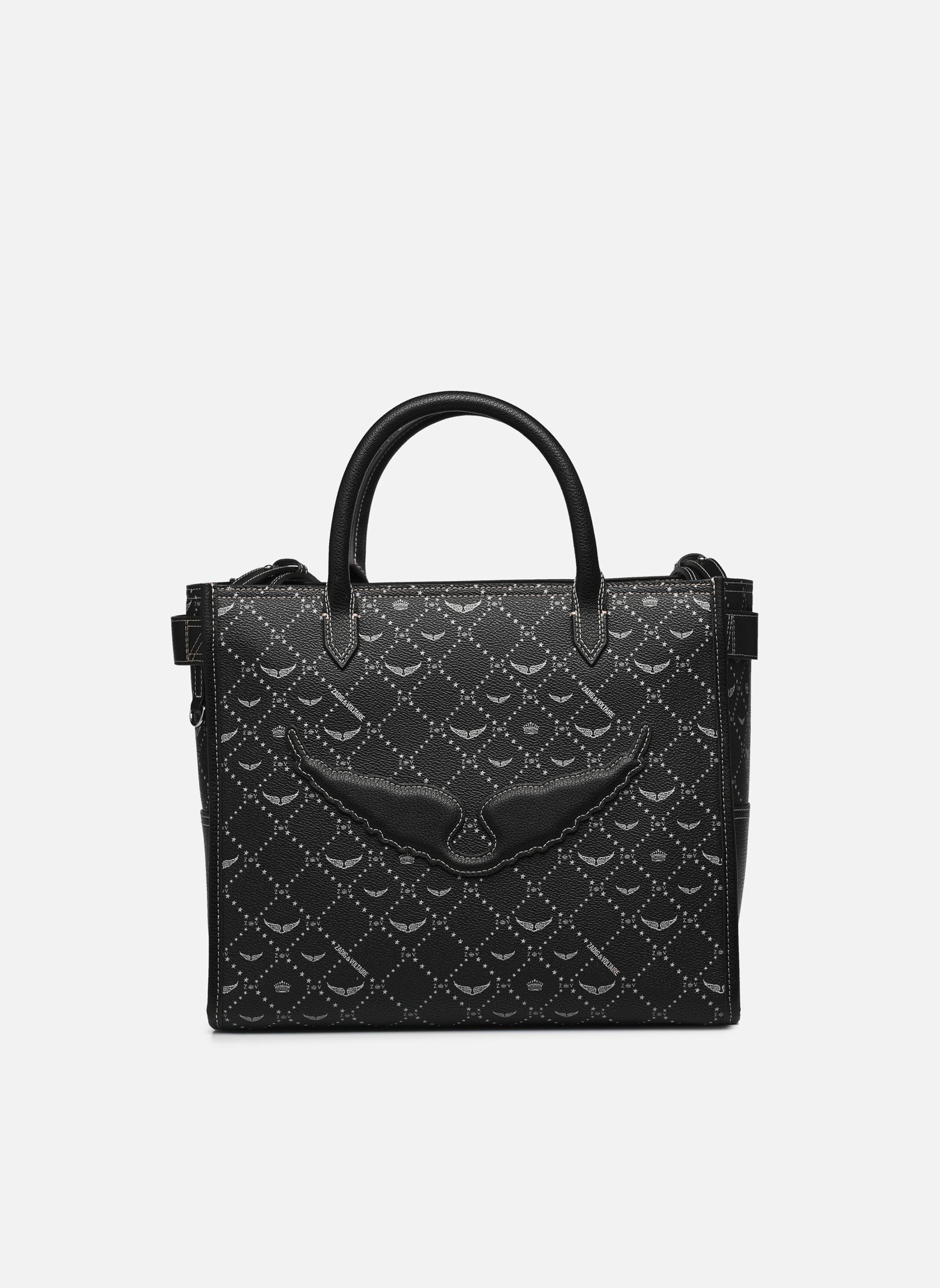 Cabas Angel Tote Monogram femme noir Zadig & Voltaire Cabas Angel Tote Monogram femme noir BLACK