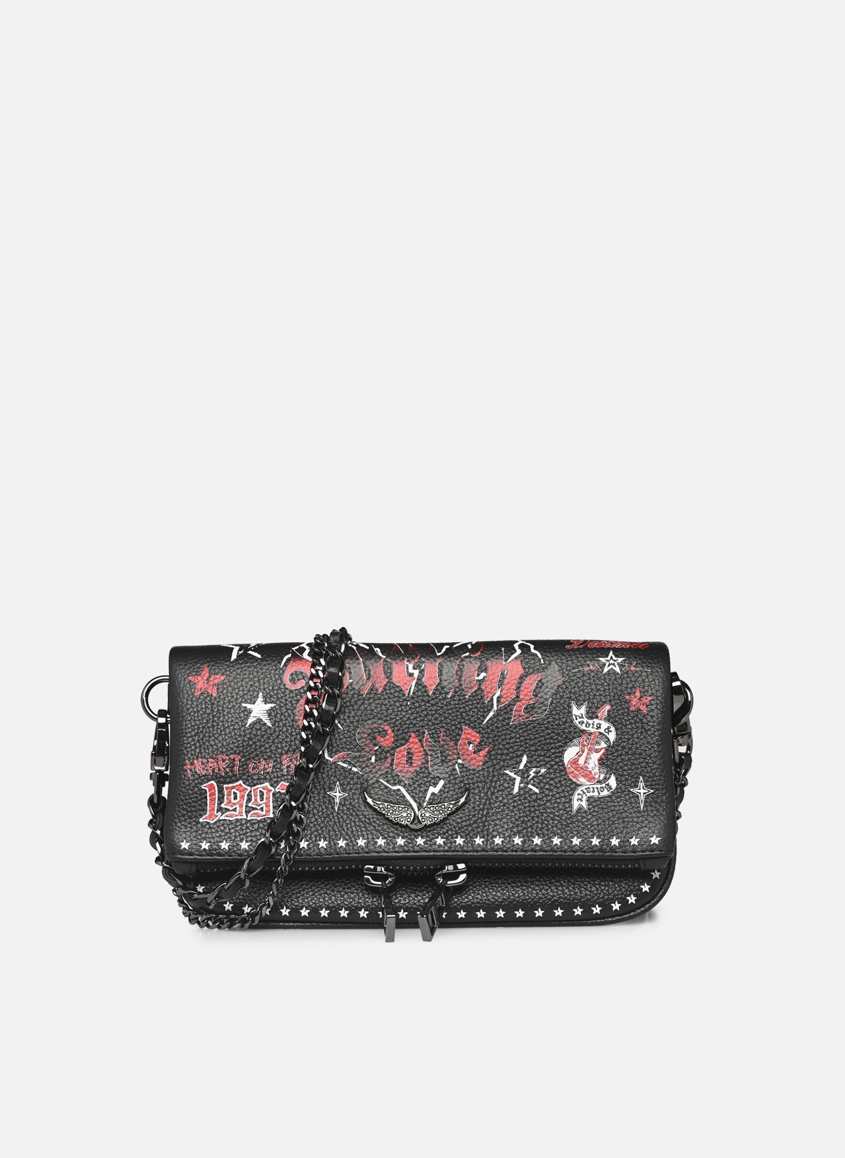 Umhängetaschen Rock Nano Grained Leather Punk damen schwarz Zadig & Voltaire Umhängetaschen Rock Nano Grained Leather Punk damen schwarz BLACK