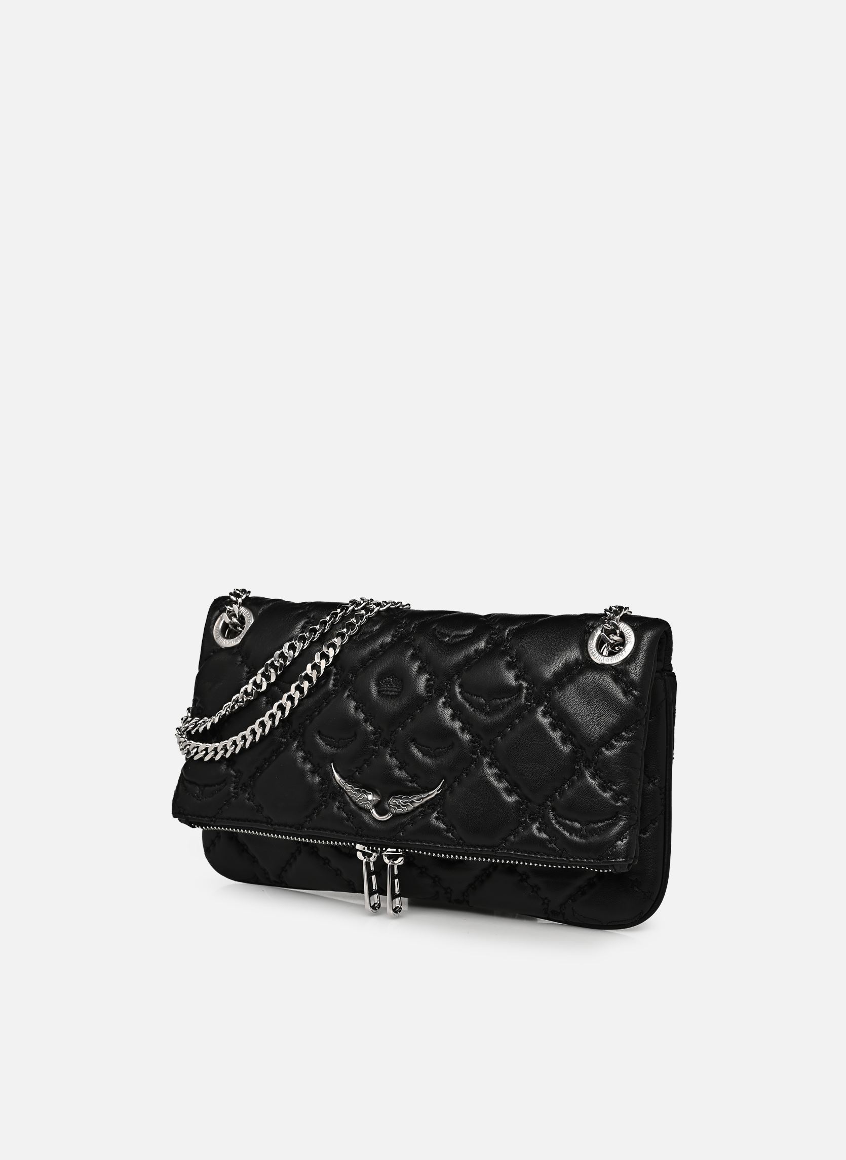 Sacs bandoulière Rock Ii Quilted Monogram femme noir Zadig & Voltaire Sacs bandoulière Rock Ii Quilted Monogram femme noir BLACK