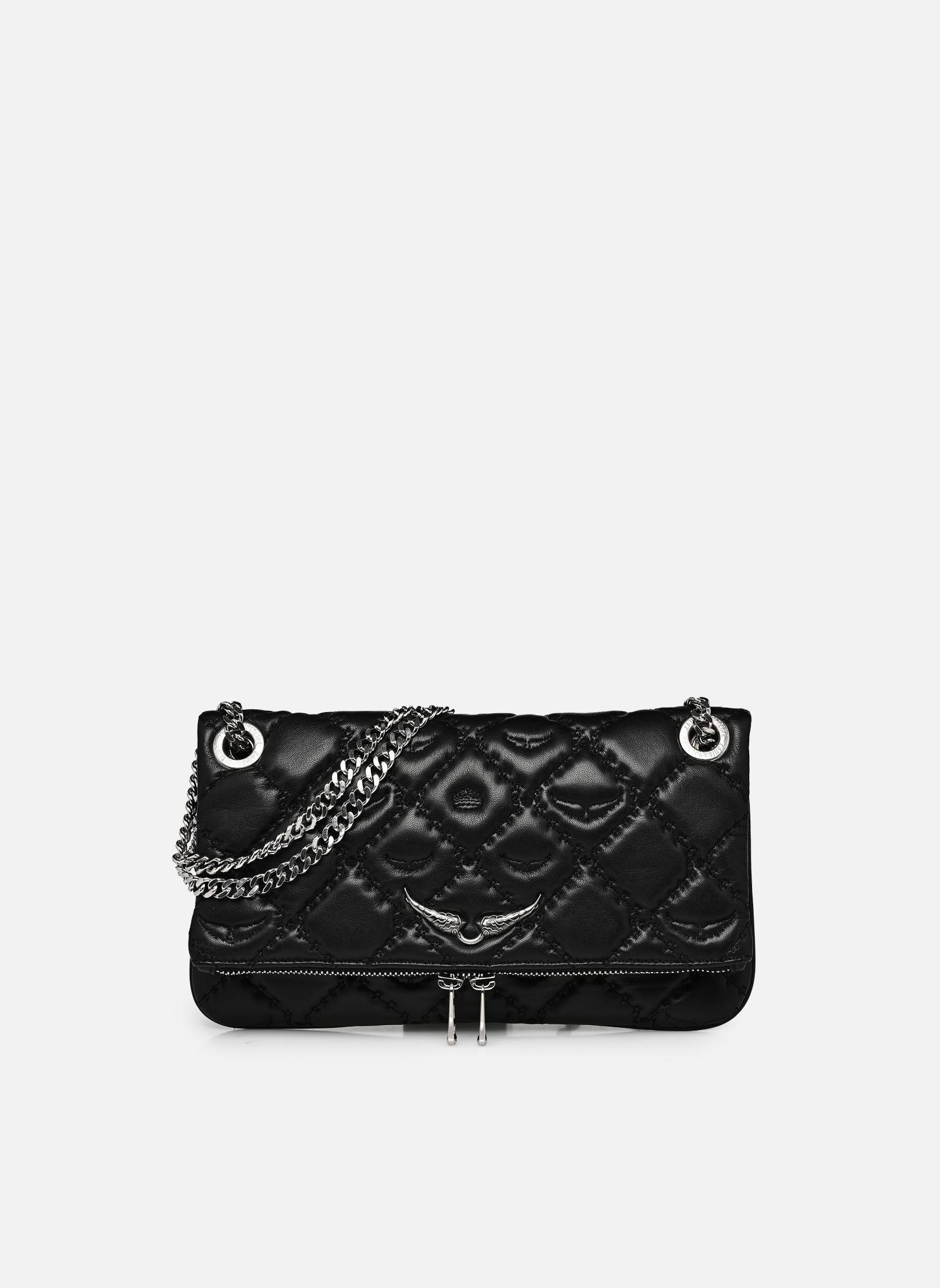 Sacs bandoulière Rock Ii Quilted Monogram femme noir Zadig & Voltaire Sacs bandoulière Rock Ii Quilted Monogram femme noir BLACK