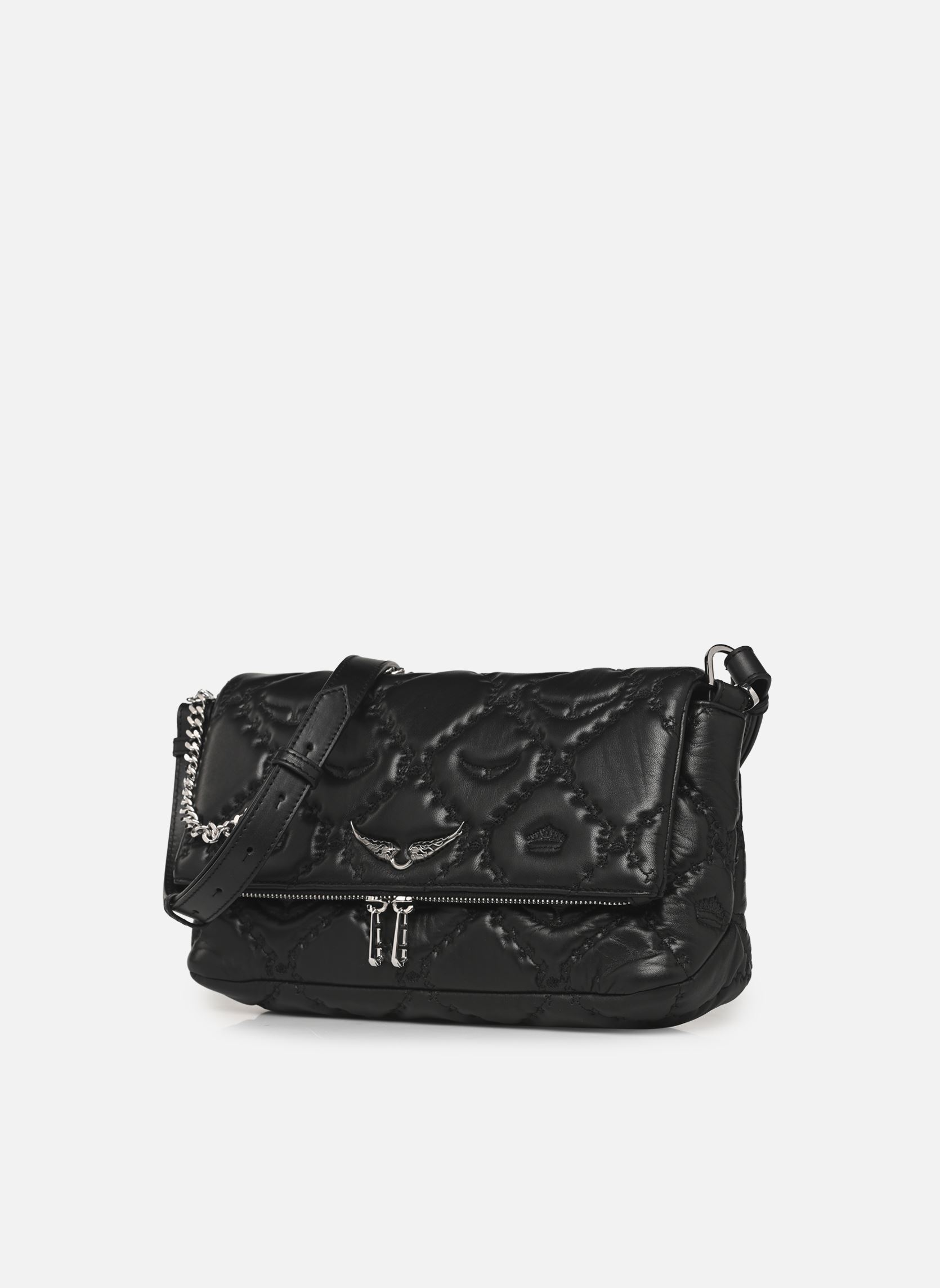 Taschen Rocky Ii Quilted Monogram damen schwarz Zadig & Voltaire Taschen Rocky Ii Quilted Monogram damen schwarz BLACK