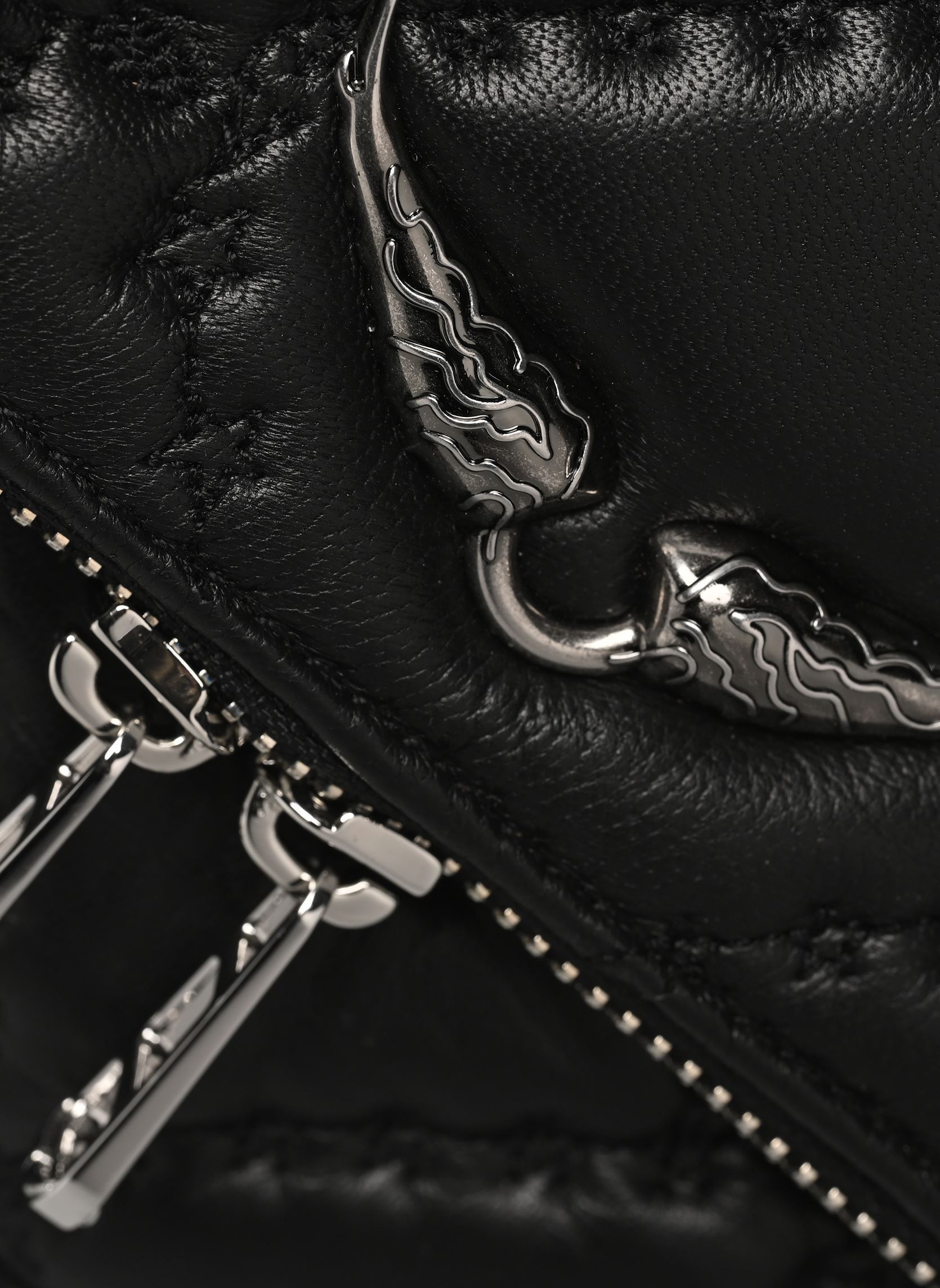 Taschen Rocky Ii Quilted Monogram damen schwarz Zadig & Voltaire Taschen Rocky Ii Quilted Monogram damen schwarz BLACK