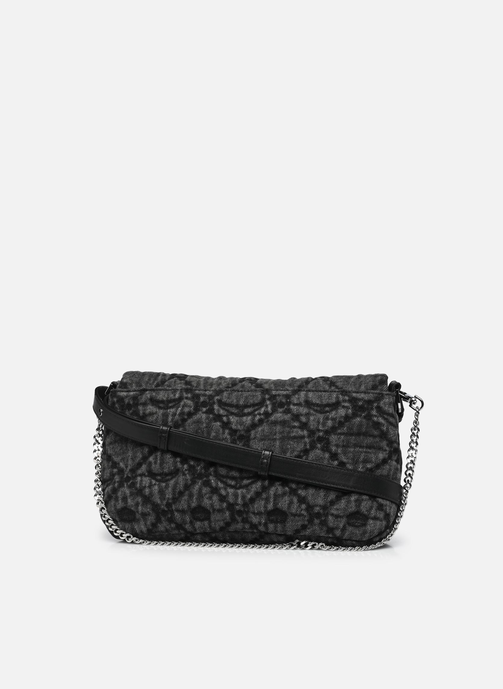Schoudertassen Rocky Ii Denim Monogram dames grijs Zadig & Voltaire Schoudertassen Rocky Ii Denim Monogram dames grijs ROAD