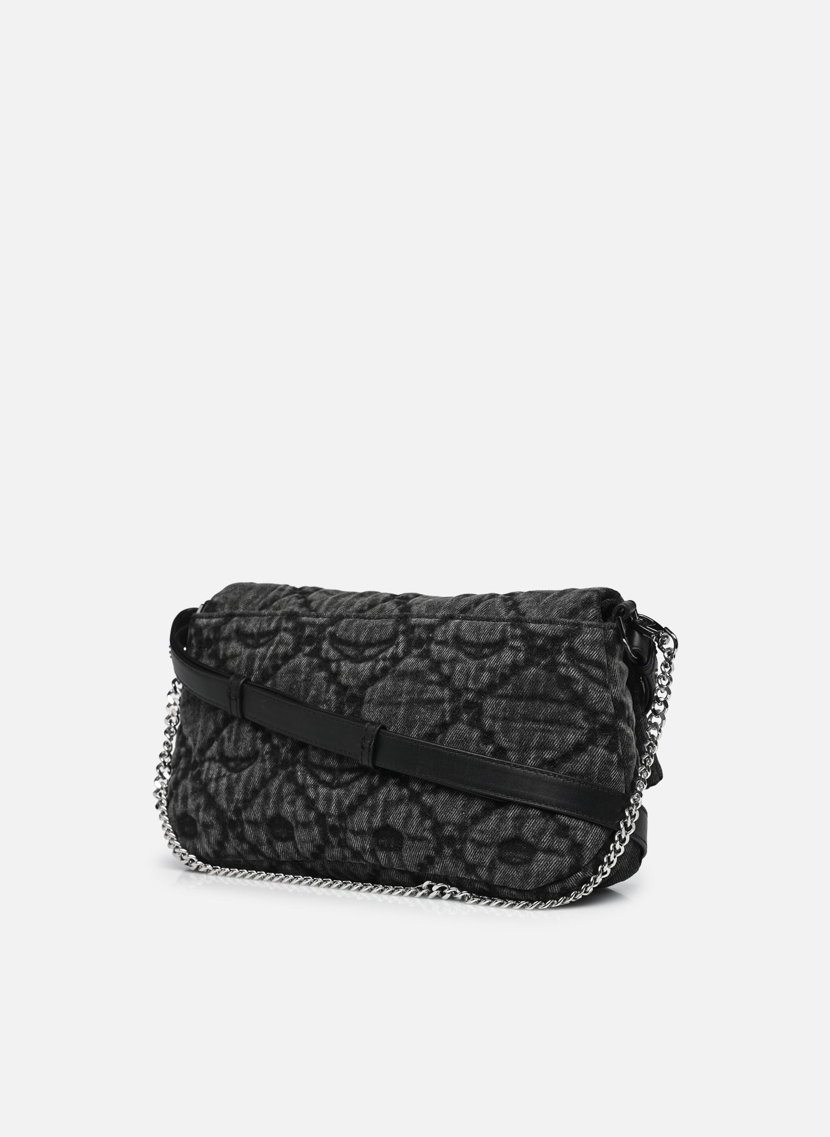 Schoudertassen Rocky Ii Denim Monogram dames grijs Zadig & Voltaire Schoudertassen Rocky Ii Denim Monogram dames grijs ROAD