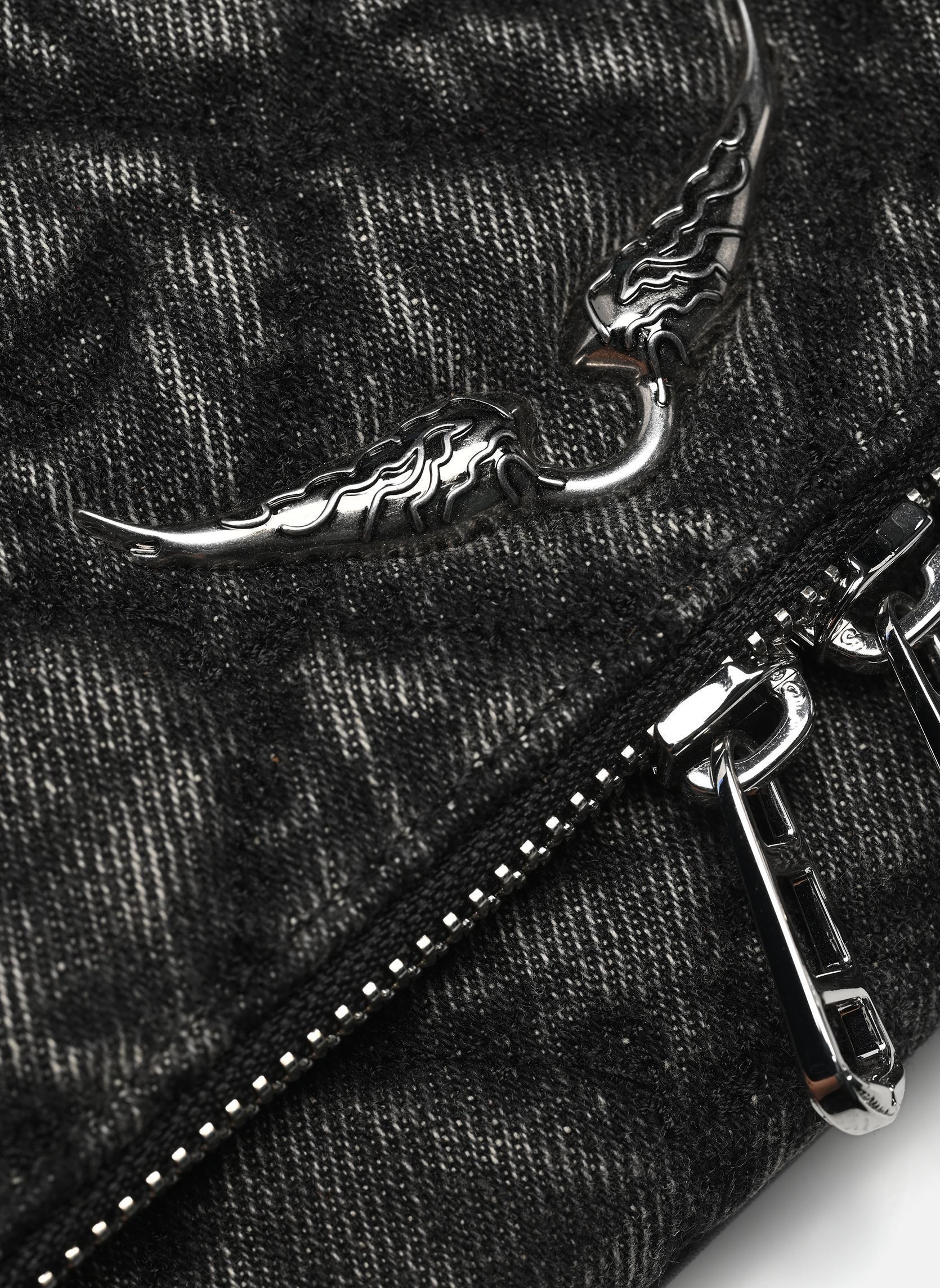 Umhängetaschen Rock Ii Denim Monogram damen grau Zadig & Voltaire Umhängetaschen Rock Ii Denim Monogram damen grau ROAD