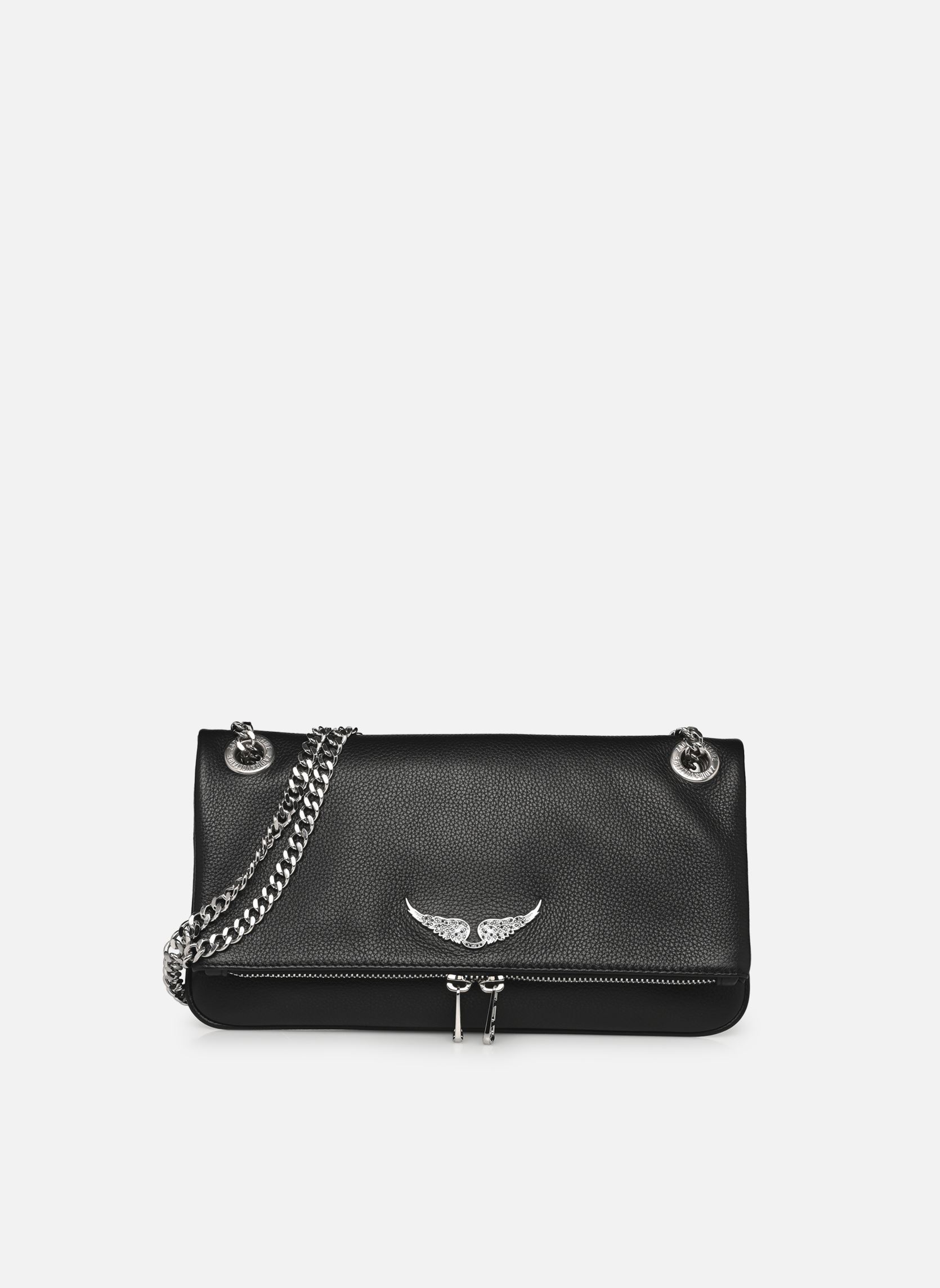 Sacs bandoulière Rock Ii Grained Leather femme noir Zadig & Voltaire Sacs bandoulière Rock Ii Grained Leather femme noir BLACK
