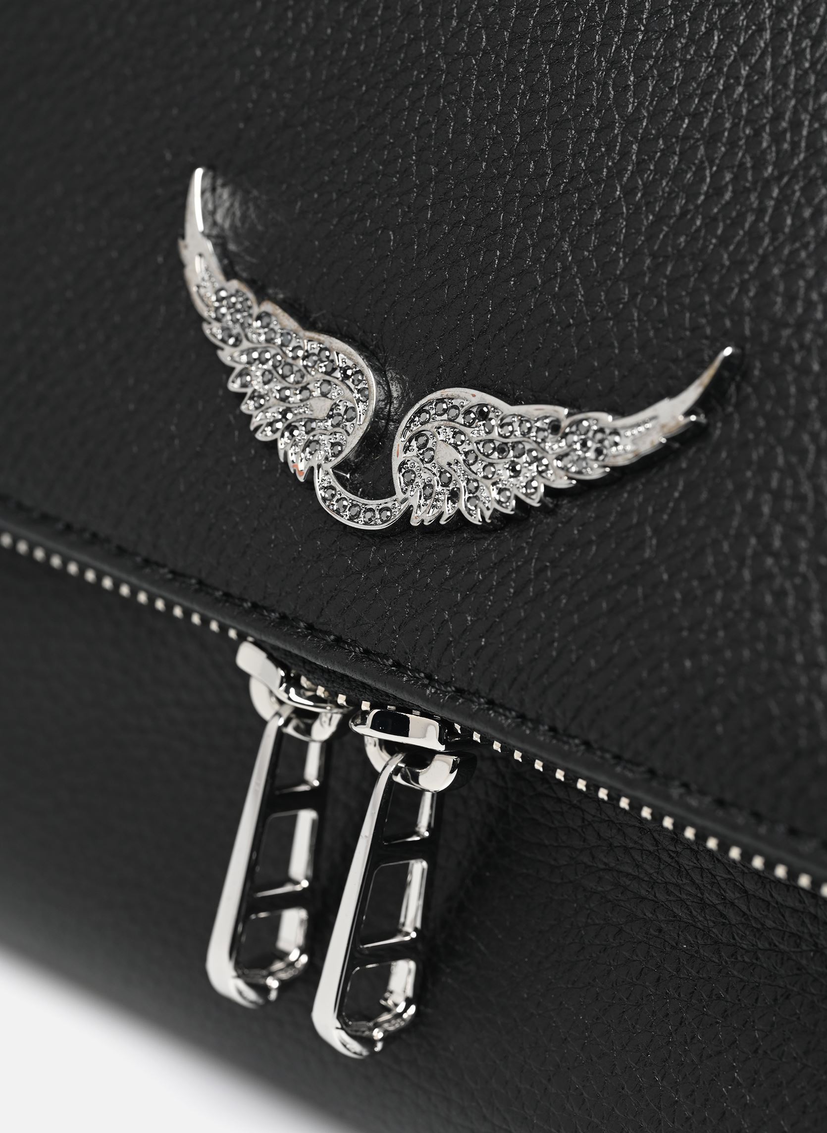 Schoudertassen Rocky Ii Grained Leather dames zwart Zadig & Voltaire Schoudertassen Rocky Ii Grained Leather dames zwart BLACK