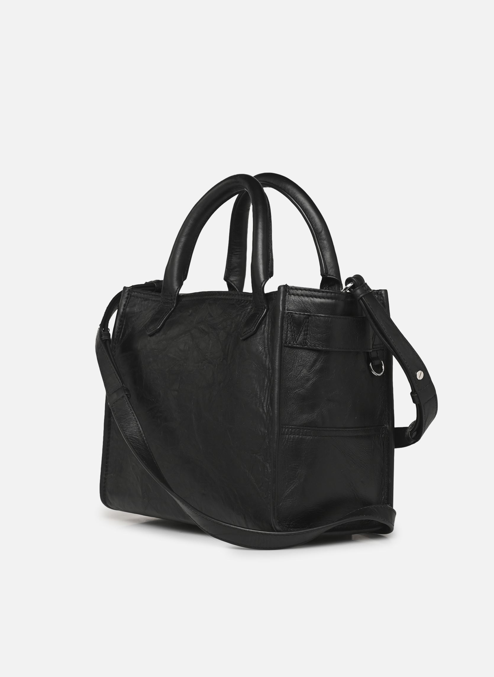 Sacs à main Angel Tote Xs Cow Burnish femme noir Zadig & Voltaire Sacs à main Angel Tote Xs Cow Burnish femme noir BLACK