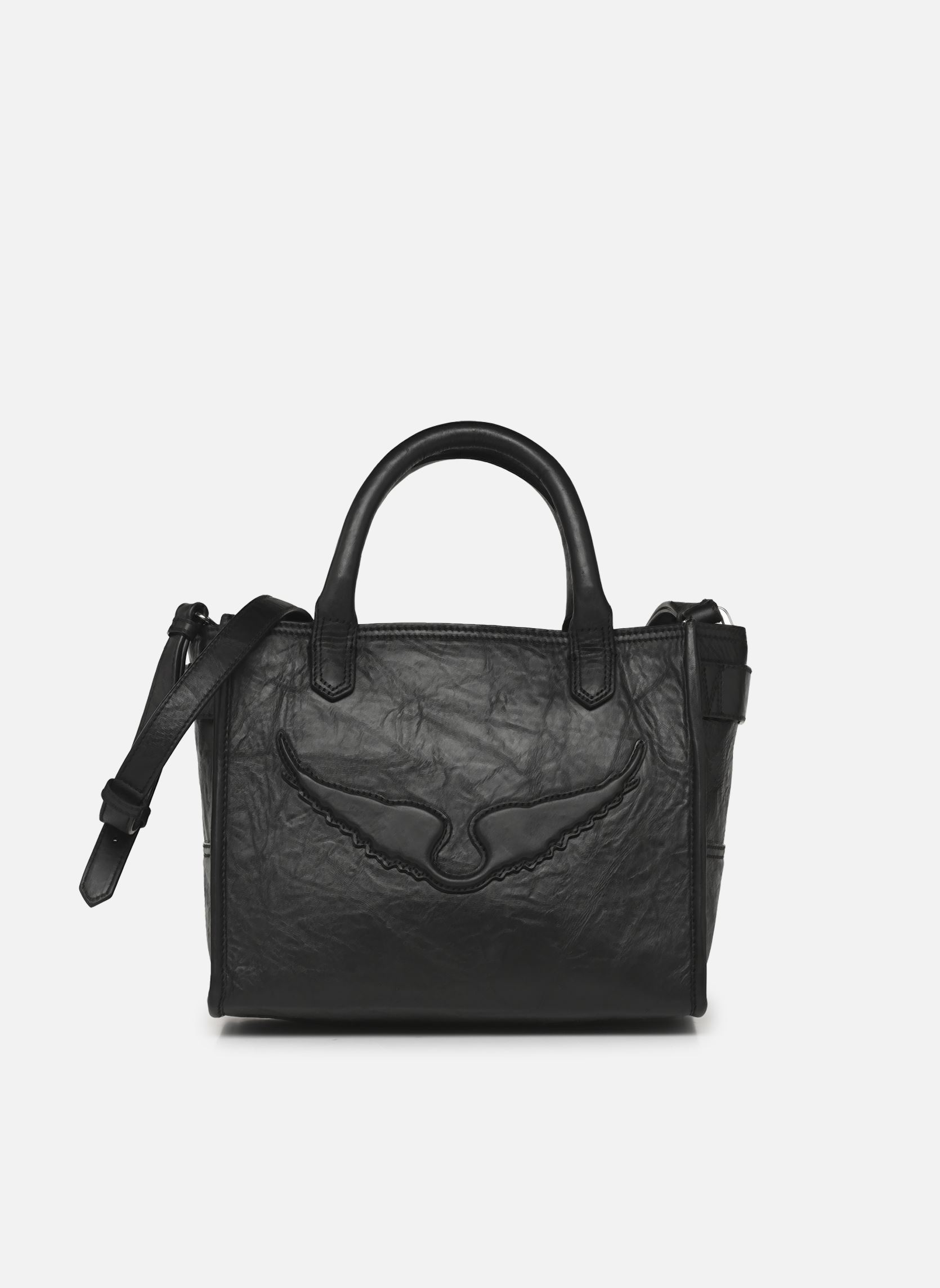 Sacs à main Angel Tote Xs Cow Burnish femme noir Zadig & Voltaire Sacs à main Angel Tote Xs Cow Burnish femme noir BLACK