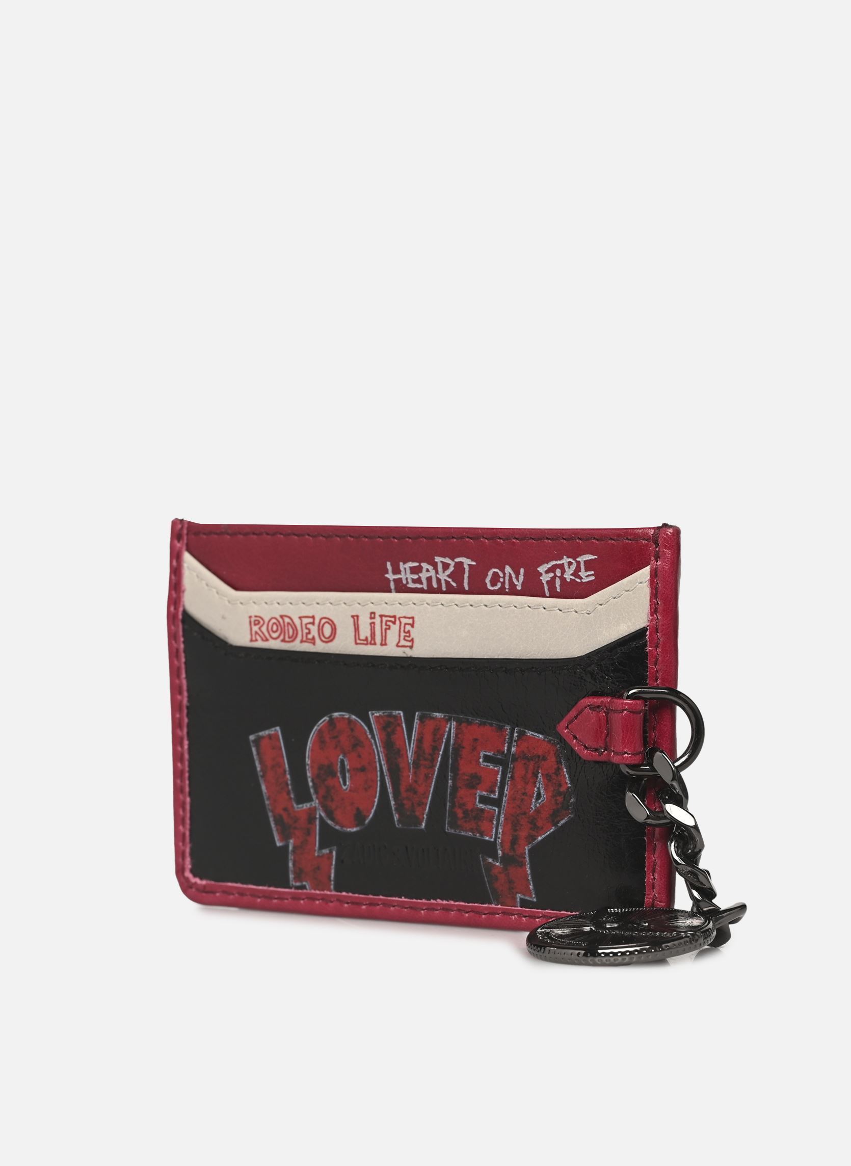 Porta carte di credito Sunny Pass Punk donna nero Zadig & Voltaire Porta carte di credito Sunny Pass Punk donna nero BLACK