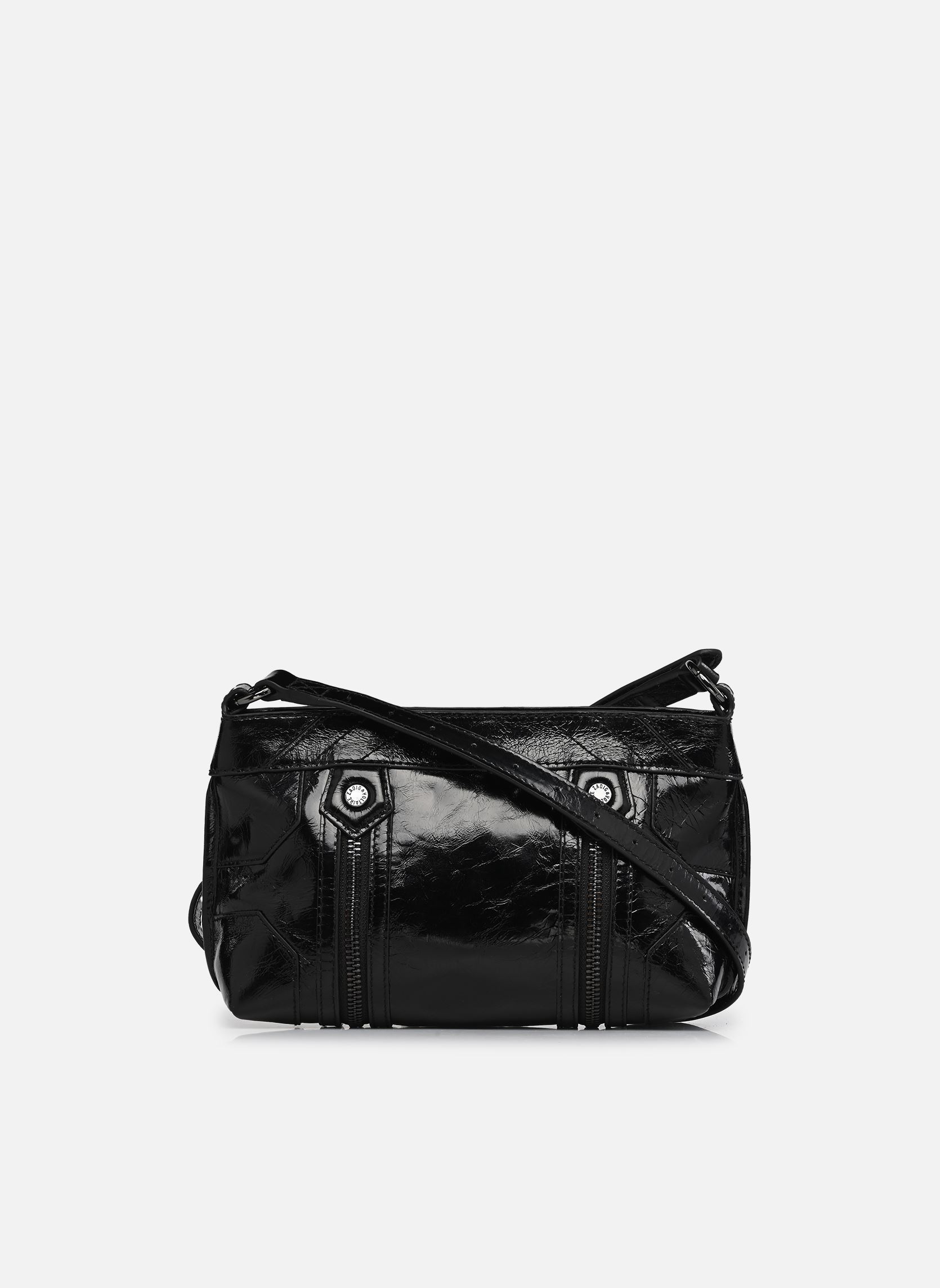 Umhängetaschen Sunny Mood Vintage Patent damen schwarz Zadig & Voltaire Umhängetaschen Sunny Mood Vintage Patent damen schwarz BLACK