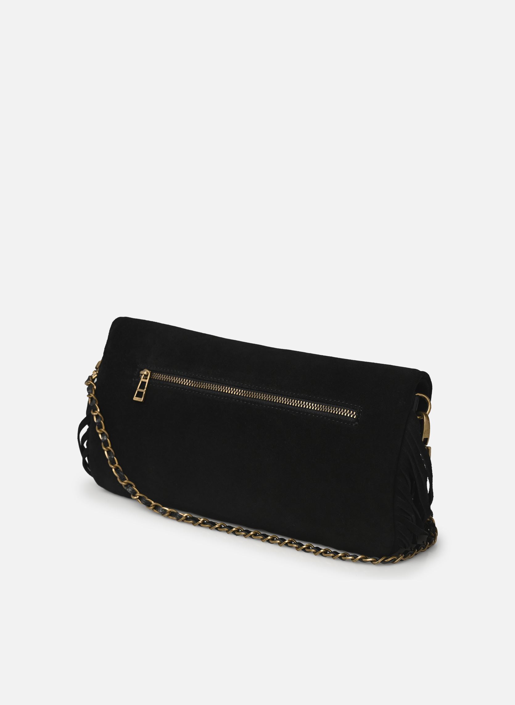 Sacs bandoulière Rock Suede Fringes femme noir Zadig & Voltaire Sacs bandoulière Rock Suede Fringes femme noir BLACK