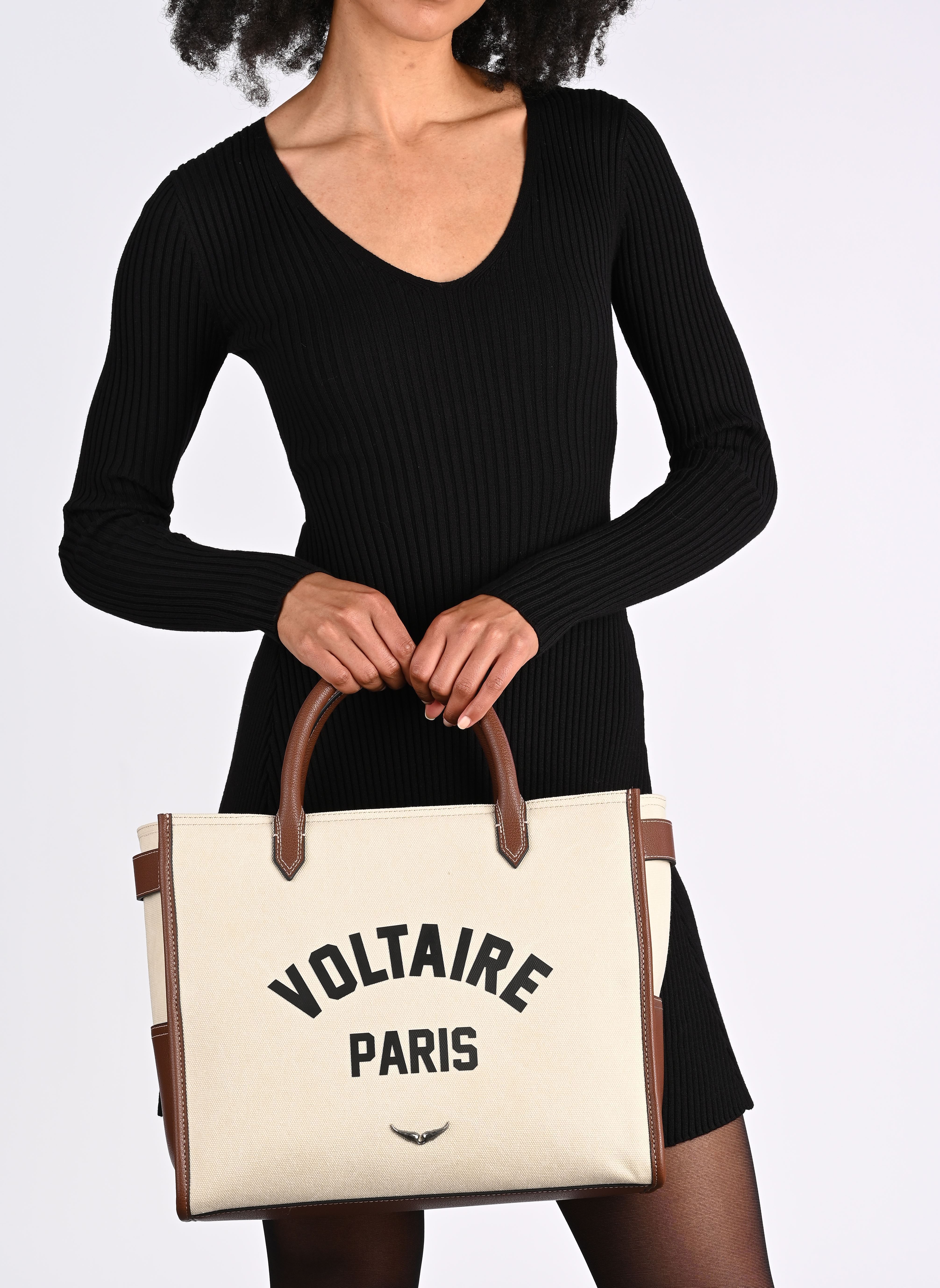 Grote winkelzak Angel Tote Voltaire dames beige Zadig & Voltaire Grote winkelzak Angel Tote Voltaire dames beige FLASH