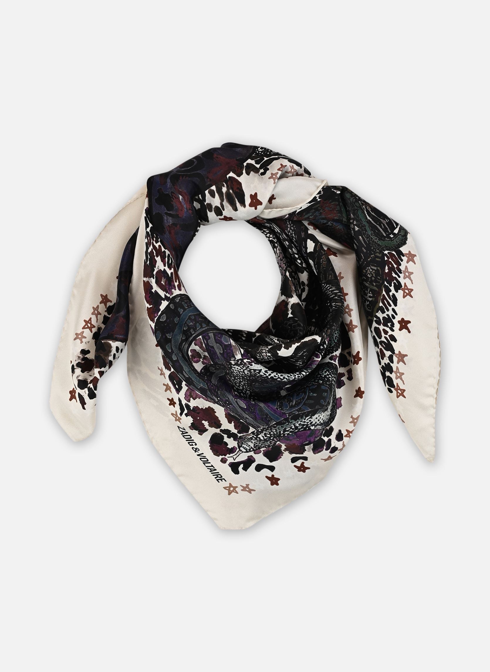 Sjaals Blondie 85 Snakes dames bordeaux Zadig & Voltaire Sjaals Blondie 85 Snakes dames bordeaux Burgundy