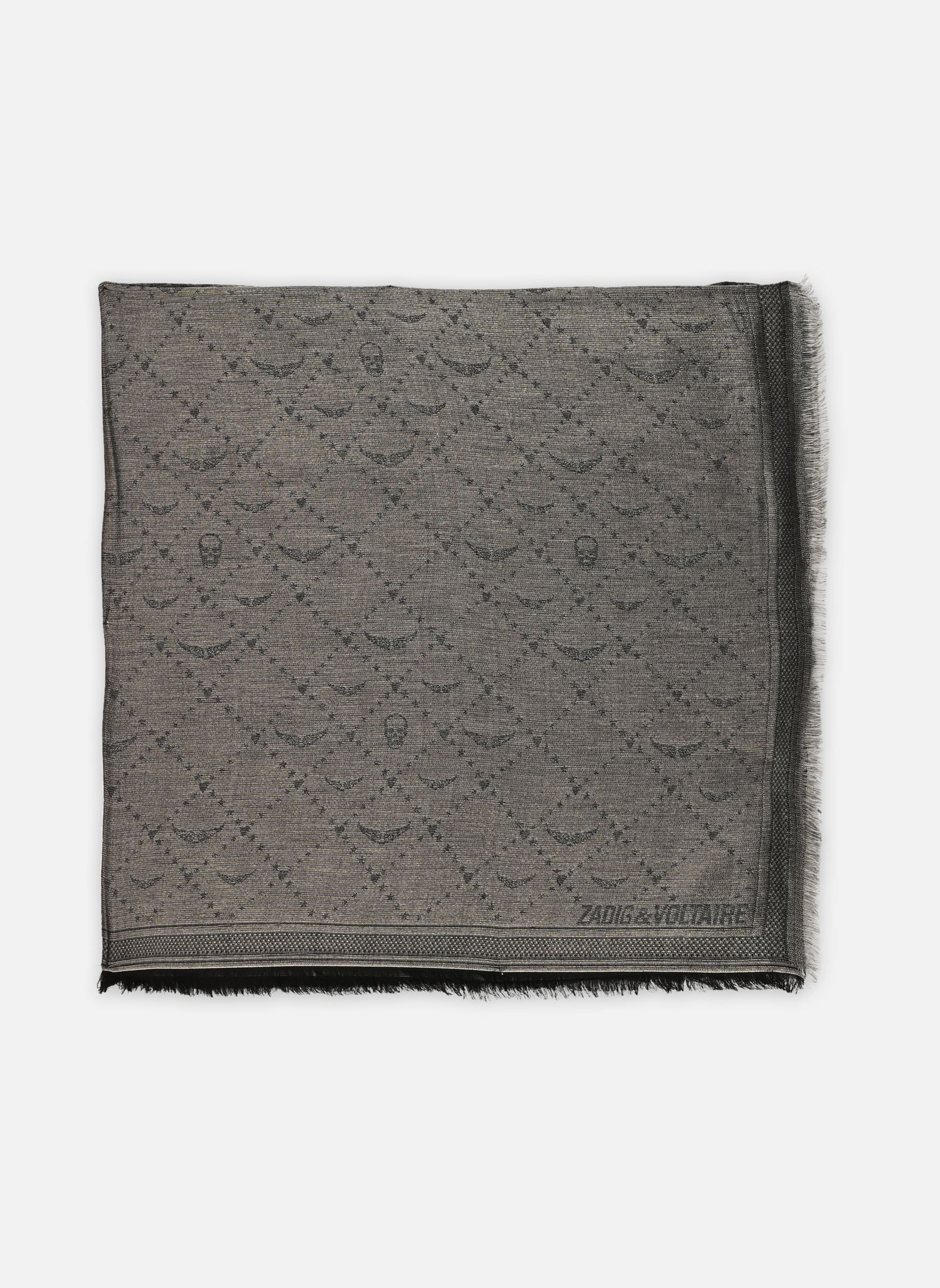 Sjaals Glenn Monogram Metallise dames grijs Zadig & Voltaire Sjaals Glenn Monogram Metallise dames grijs Street