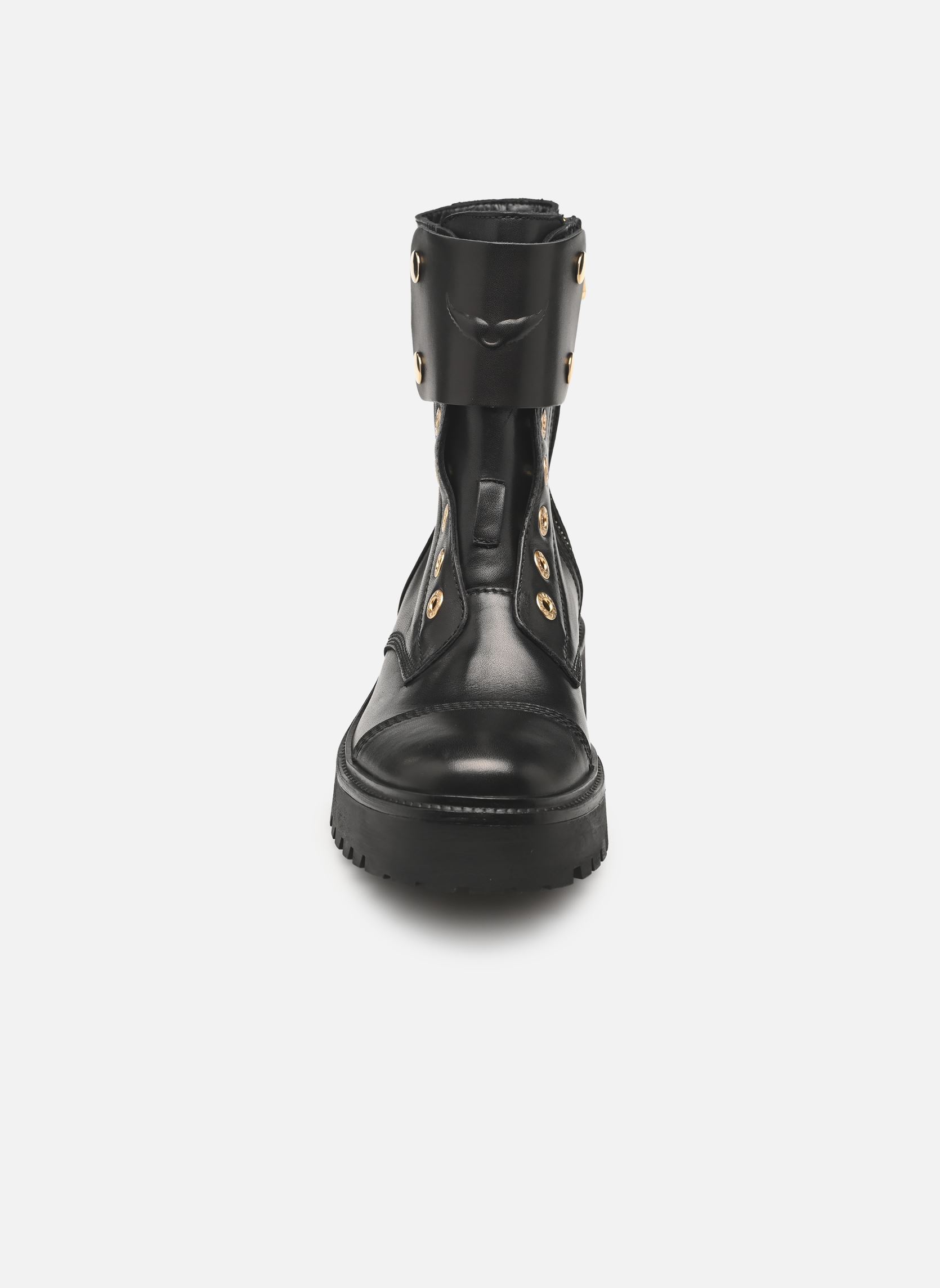 Bottines à lacets Joe Fast Smooth Cowskin femme noir Zadig & Voltaire Bottines à lacets Joe Fast Smooth Cowskin femme noir Black
