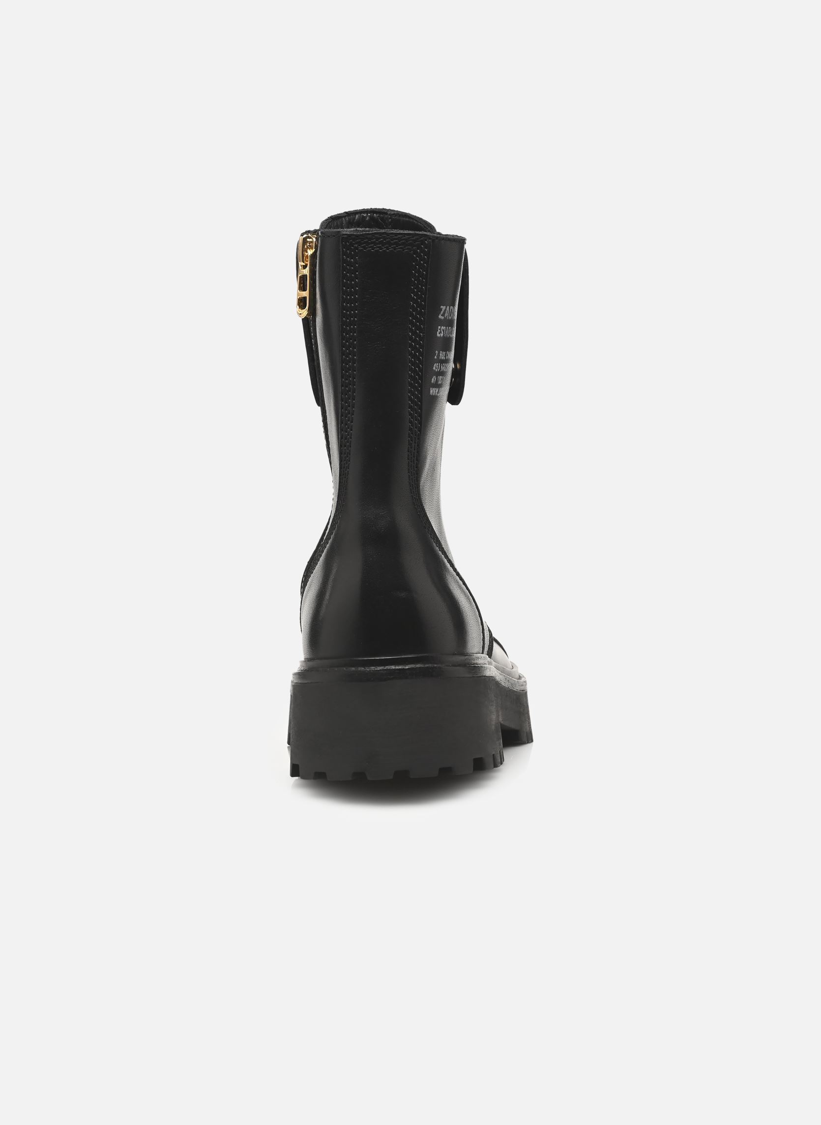 Bottines à lacets Joe Fast Smooth Cowskin femme noir Zadig & Voltaire Bottines à lacets Joe Fast Smooth Cowskin femme noir Black