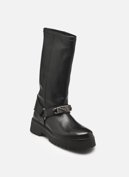 Zadig & Voltaire Biker-Stiefeletten Angie Smooth Cowskin damen schwarz