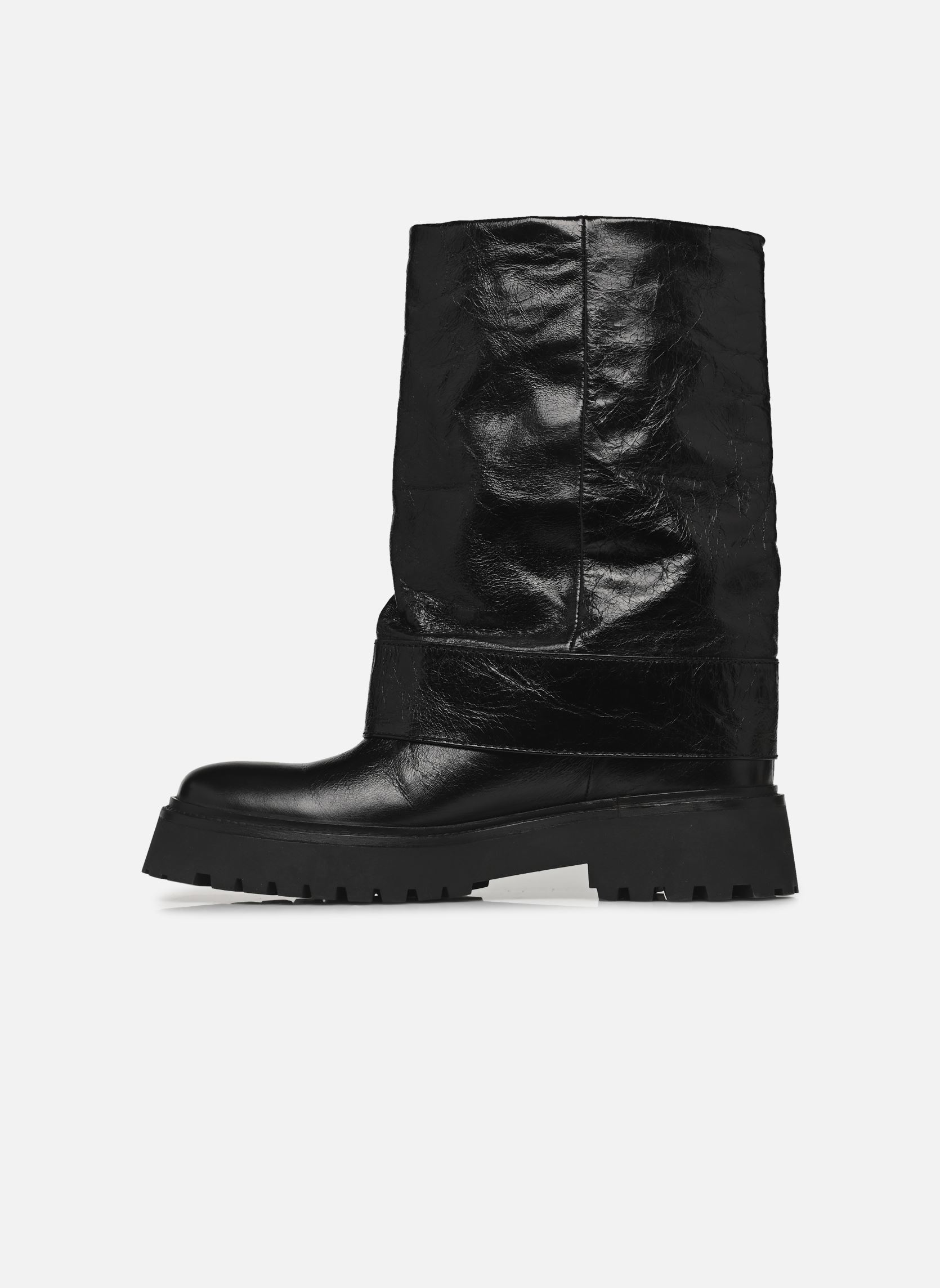 Biker boots Angie Sleeve Vintage Patent dames zwart Zadig & Voltaire Biker boots Angie Sleeve Vintage Patent dames zwart Black
