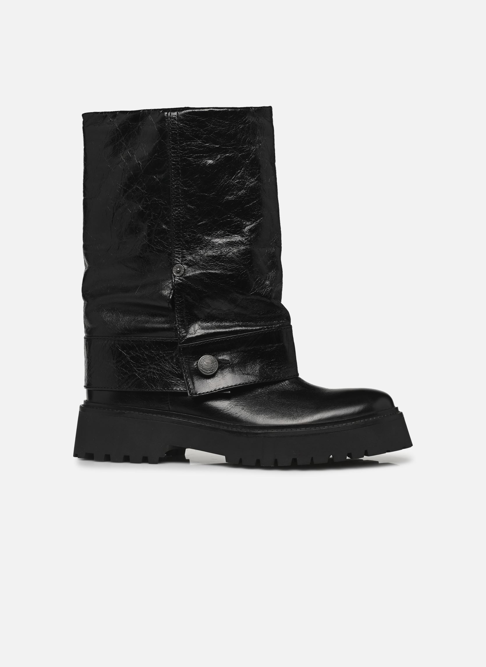 Biker boots Angie Sleeve Vintage Patent dames zwart Zadig & Voltaire Biker boots Angie Sleeve Vintage Patent dames zwart Black