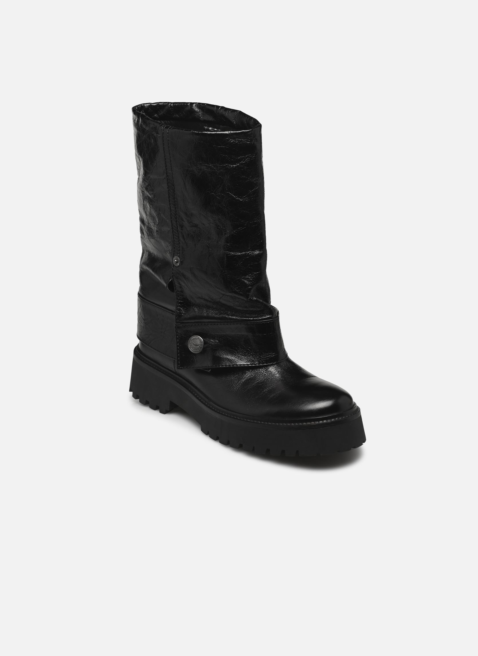 Biker boots Angie Sleeve Vintage Patent dames zwart Zadig & Voltaire Biker boots Angie Sleeve Vintage Patent dames zwart Black
