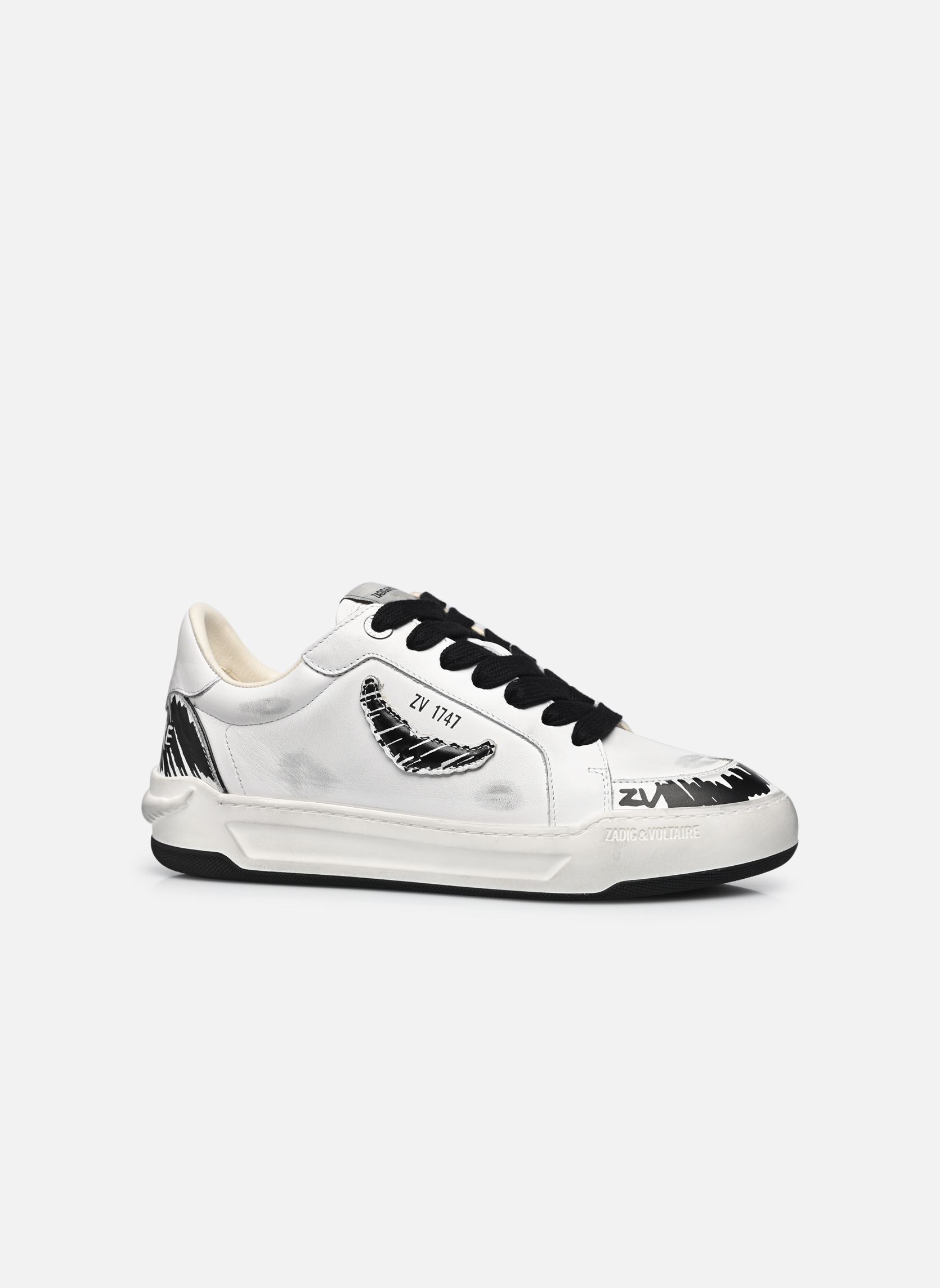 Zapatillas Fly Wings Smooth Cowskin Used mujer blanco Zadig & Voltaire Zapatillas Fly Wings Smooth Cowskin Used mujer blanco WHITE