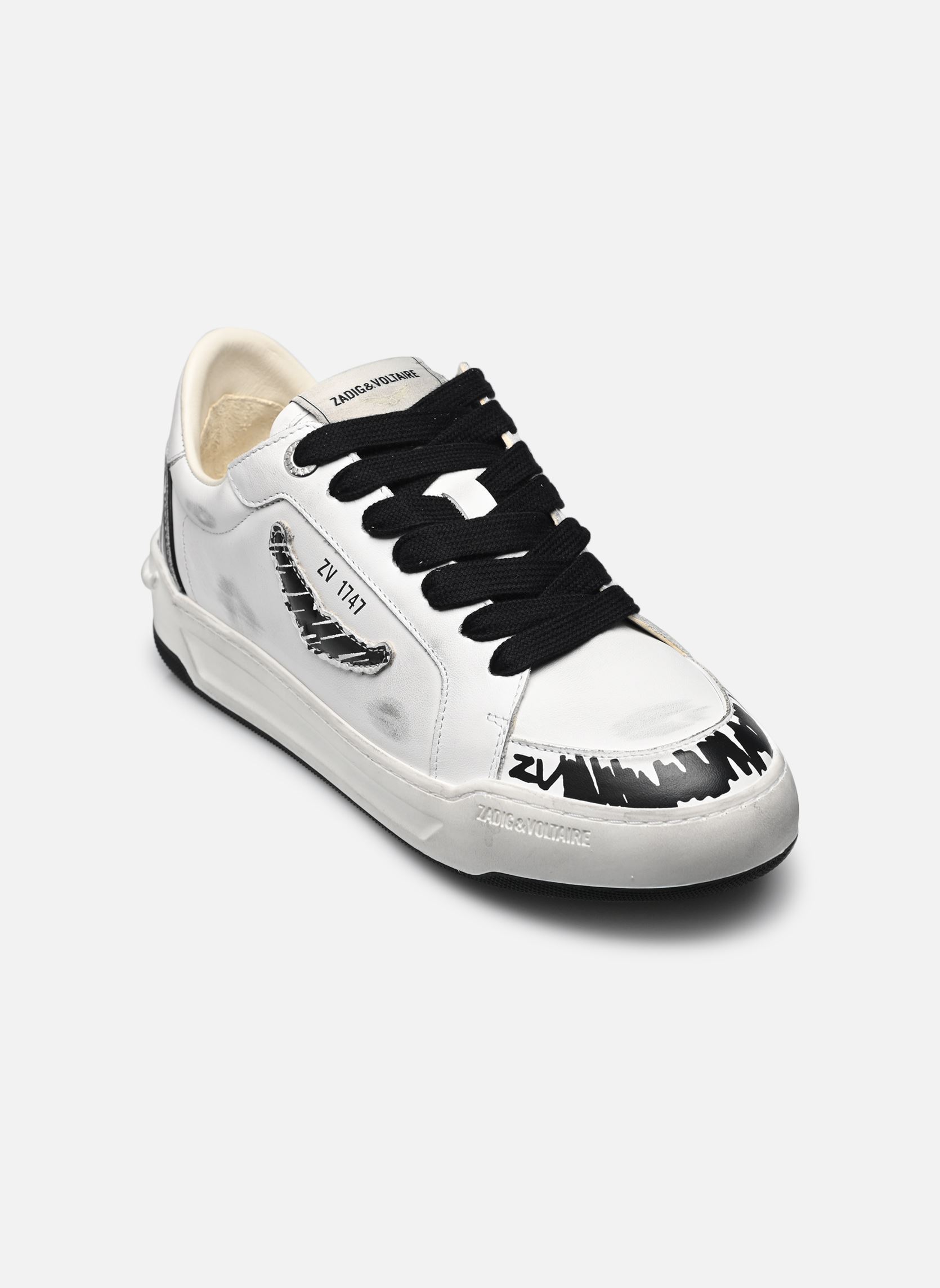 Zapatillas Fly Wings Smooth Cowskin Used mujer blanco Zadig & Voltaire Zapatillas Fly Wings Smooth Cowskin Used mujer blanco WHITE