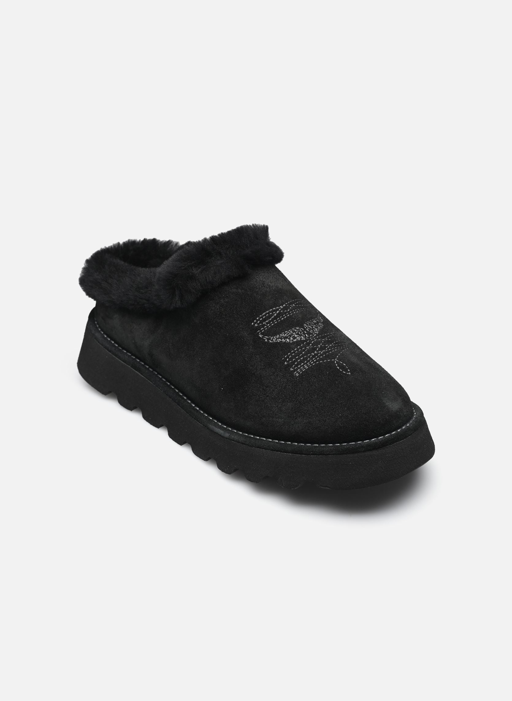 Pantoletten und Clogs Teddy Mule Shearling damen schwarz Zadig & Voltaire Pantoletten und Clogs Teddy Mule Shearling damen schwarz Black