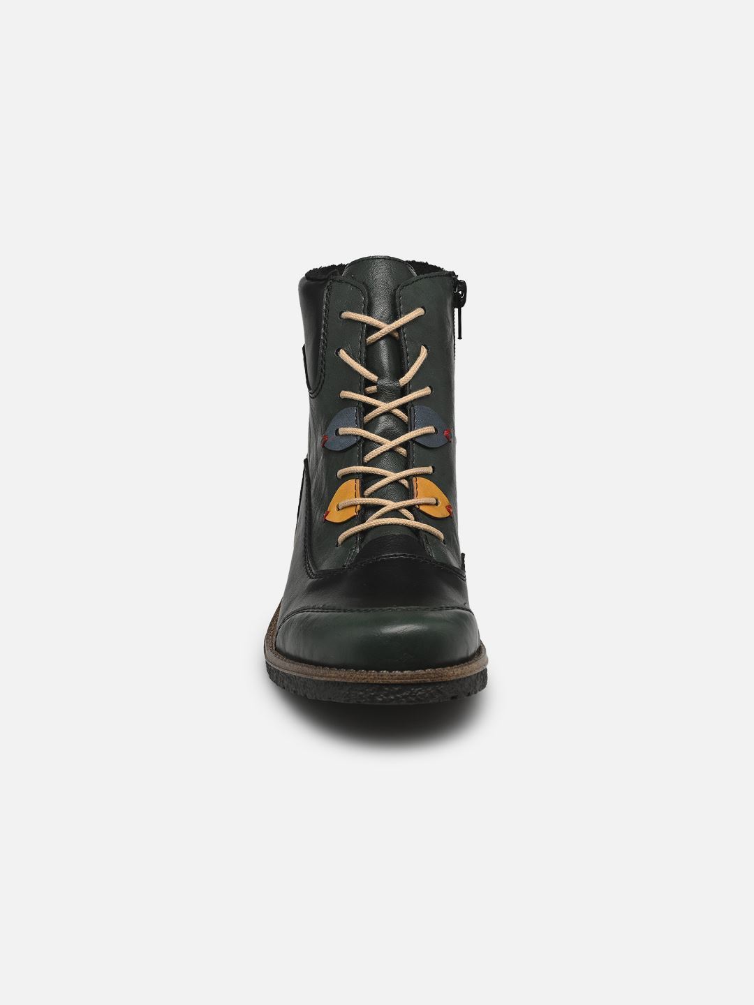 Stivali Donna Rieker 73510 Con Lacci - Comfort E Style, Autunno-inverno, Multicolore, Soletta Morbida - 3