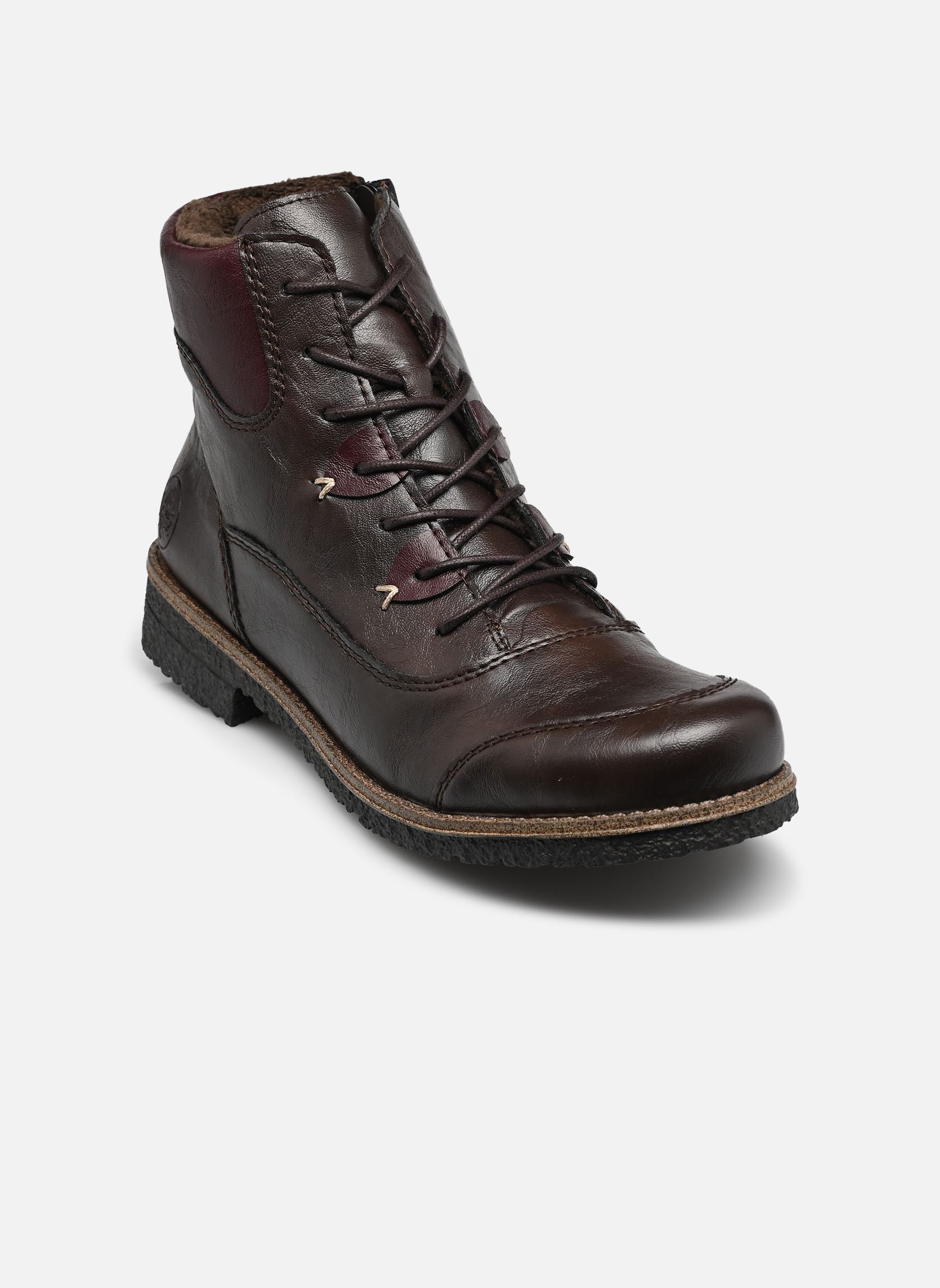 Veterlaarsjes 73510 dames bruin Rieker Veterlaarsjes 73510 dames bruin RANCHO/BROMBEER