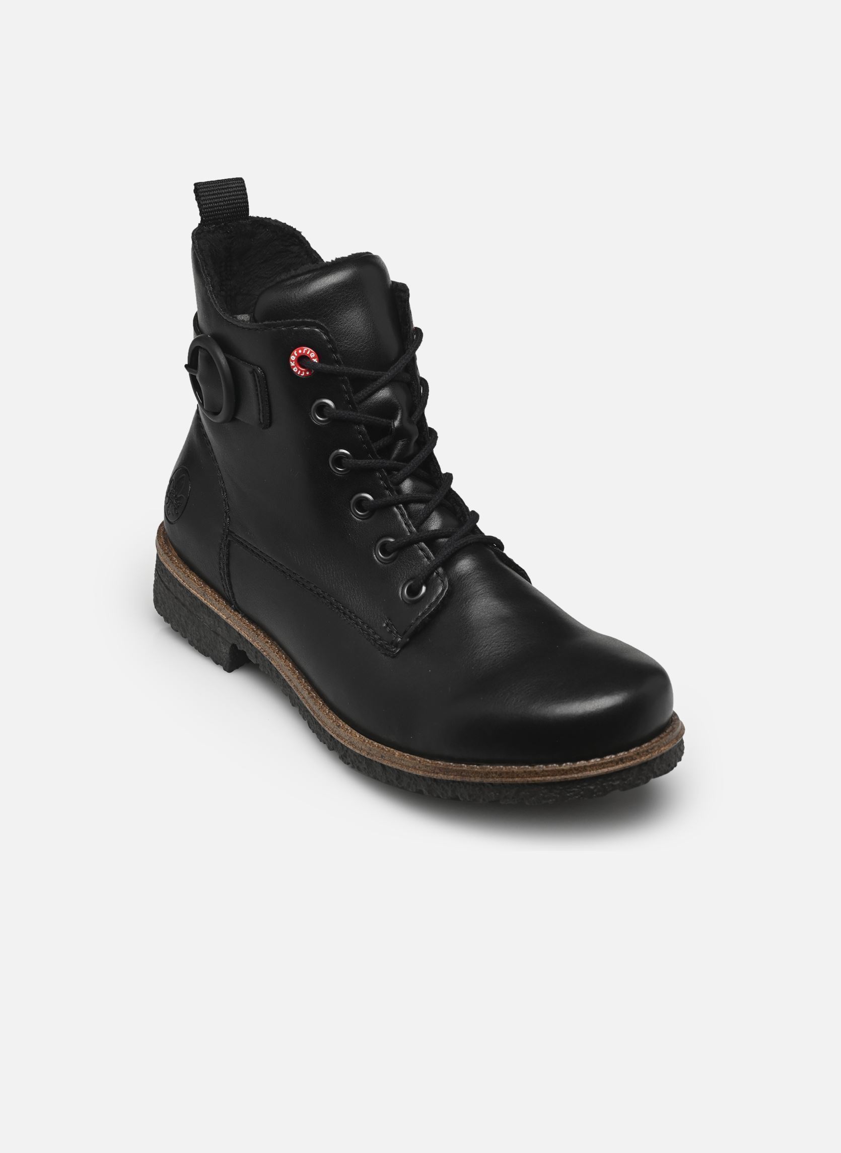 Rieker Stivaletti Donna 73520 – Ecopelle, Tacco Piatto 2.9cm, Chiusura Cerniera